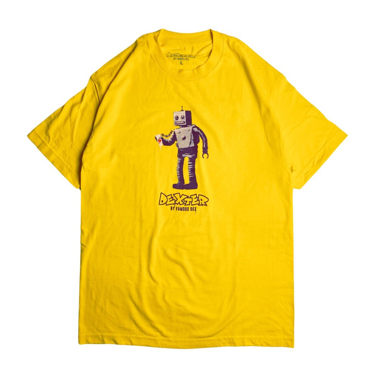 Band Tees Dexter Robot - Yellow Shirt Size US L / EU 52-54 / 3 - 1 Thumbnail