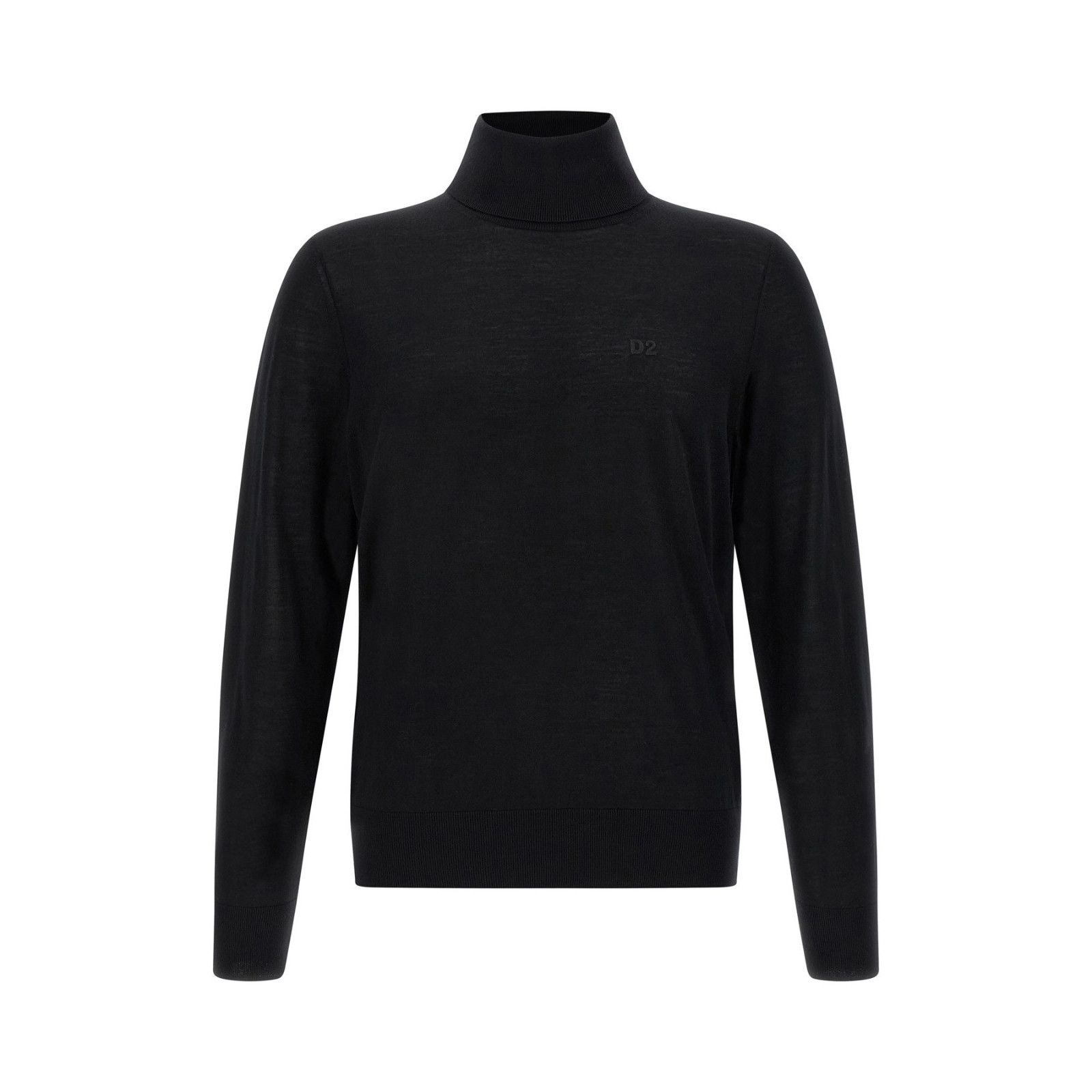Dsquared2 DSQUARED2 Black Wool Turtleneck Sweater New & Authentic (Men Size US XL / EU 56 / 4 - 1 Thumbnail