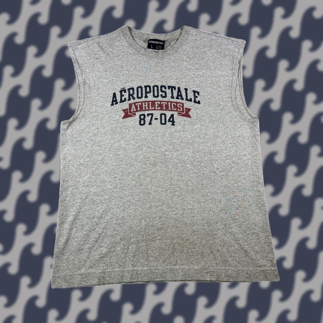 Aeropostale VINTAGE Aeropostale Athletics Tank Top Shirt Sleeveless USA Men’s Large Tank Top Shirt Sleeveless Crew Neck Gray Cotton USA • Men’s Large Size US L / EU 52-54 / 3 - 1 Thumbnail