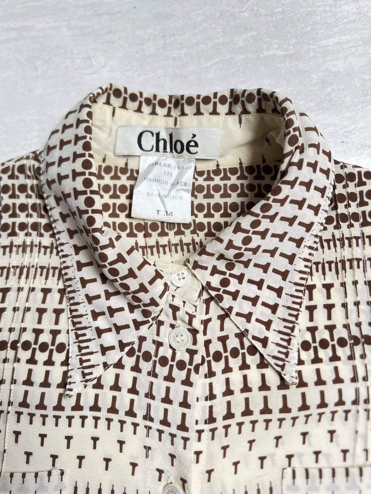 Chloe Chloe Motive Shirt Size XS / US 0-2 / IT 36-38 - 5 Thumbnail