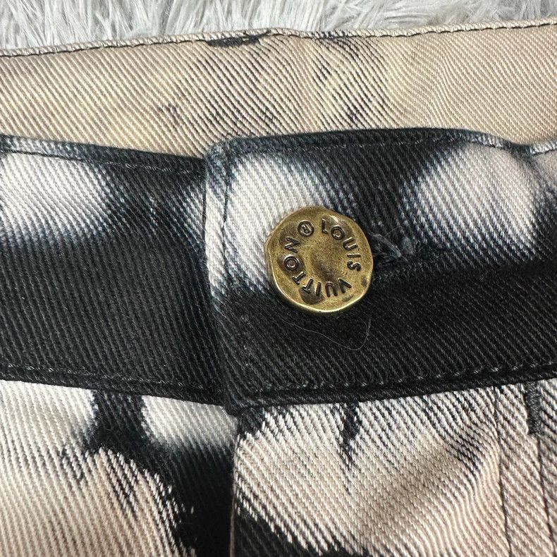 Louis Vuitton Louis Vuitton Painted Denim Work Pants Size 31-2506 Size US 31 - 5 Thumbnail