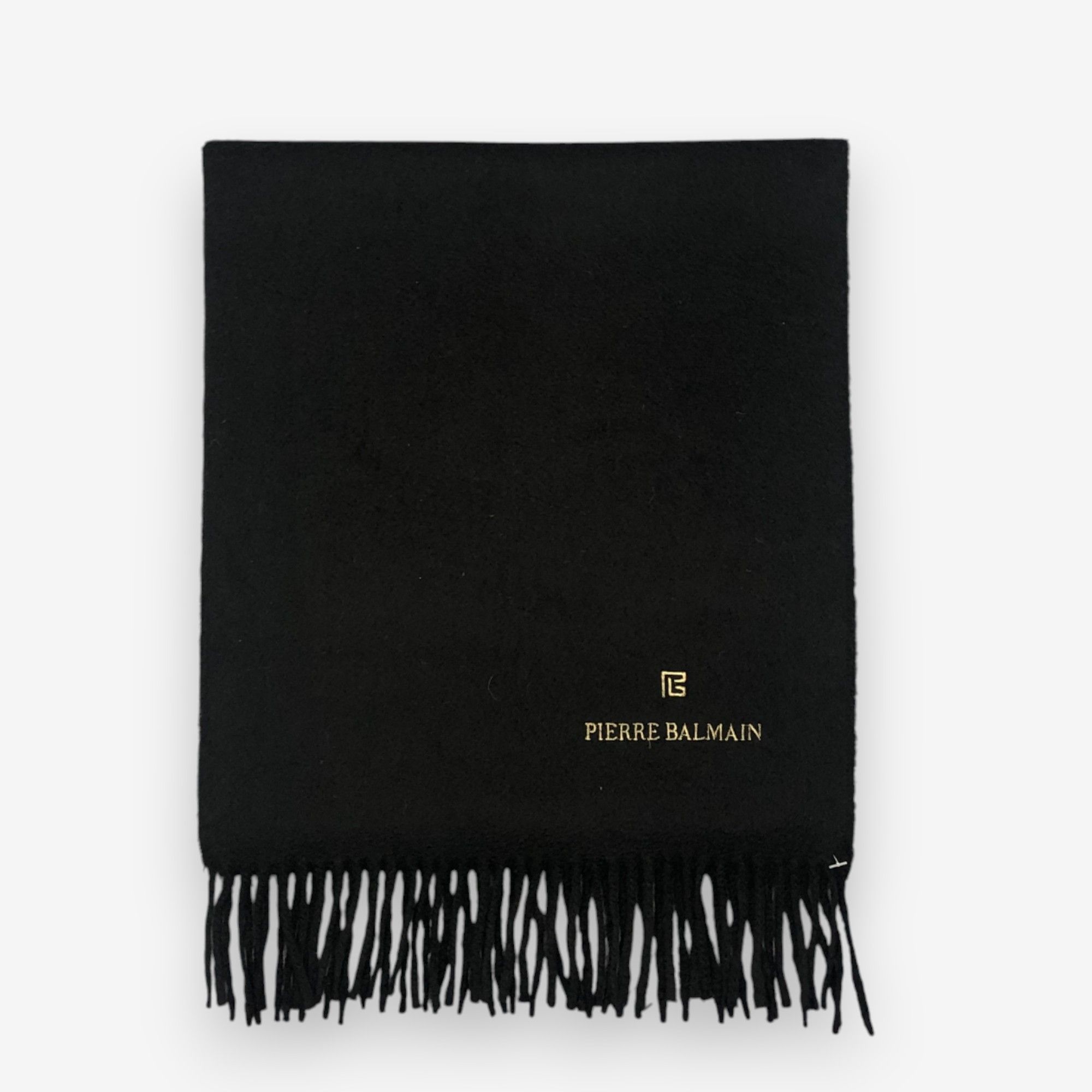 Japanese Brand Vintage Pierre Balmain Scarf Muffler Wool Winter Scarves Size ONE SIZE - 2 Thumbnail