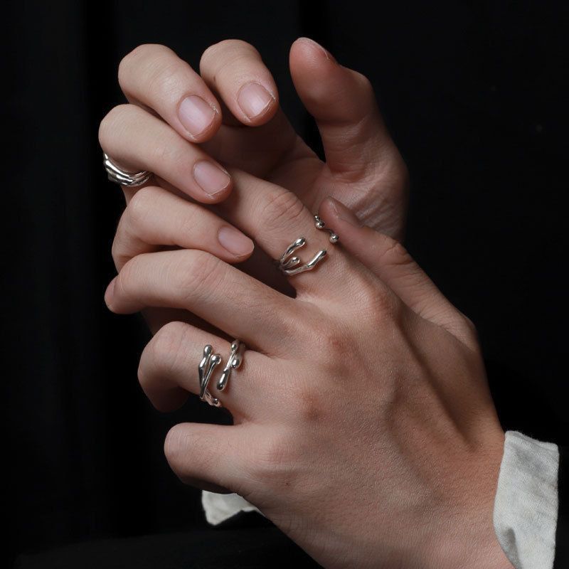 Jewelry New Design Jewelry Rings Open Size Chrome Ring (Size 7-13) Size ONE SIZE - 3 Thumbnail