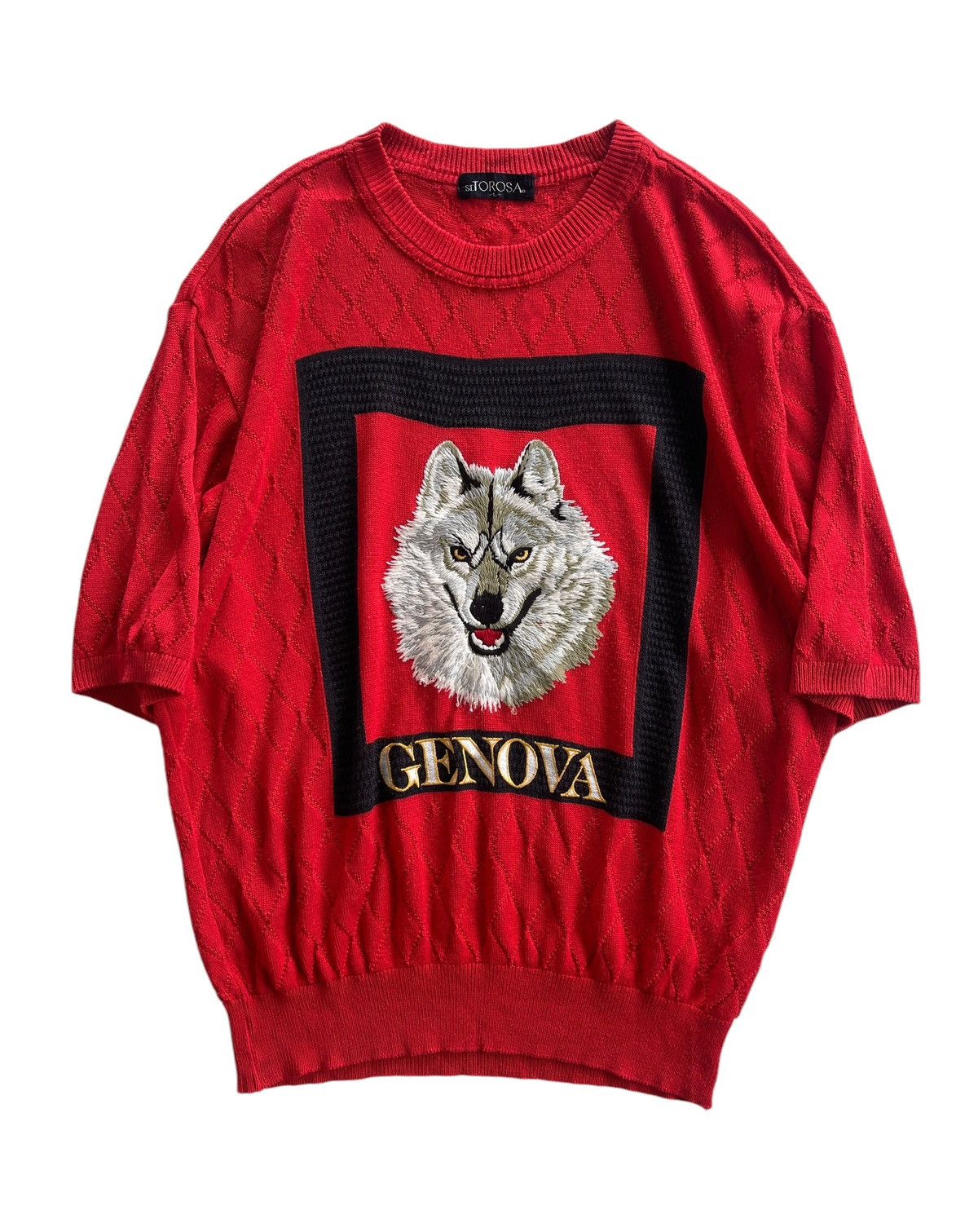 Vintage Vintage St.Torosa Genova Wolf Embroidery Jumper Knitted Size US L / EU 52-54 / 3 - 5 Thumbnail
