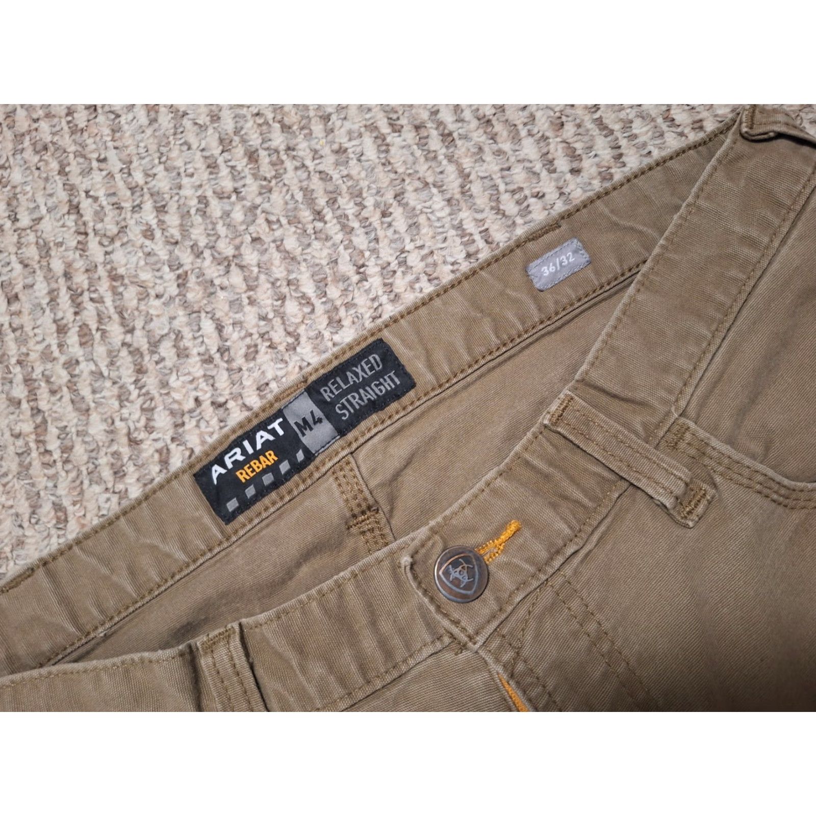 Ariat Ariat Rebar M4 Pant Men 36x32 Tan Relaxed Straight Flaws Size US 36 / EU 52 - 2 Thumbnail
