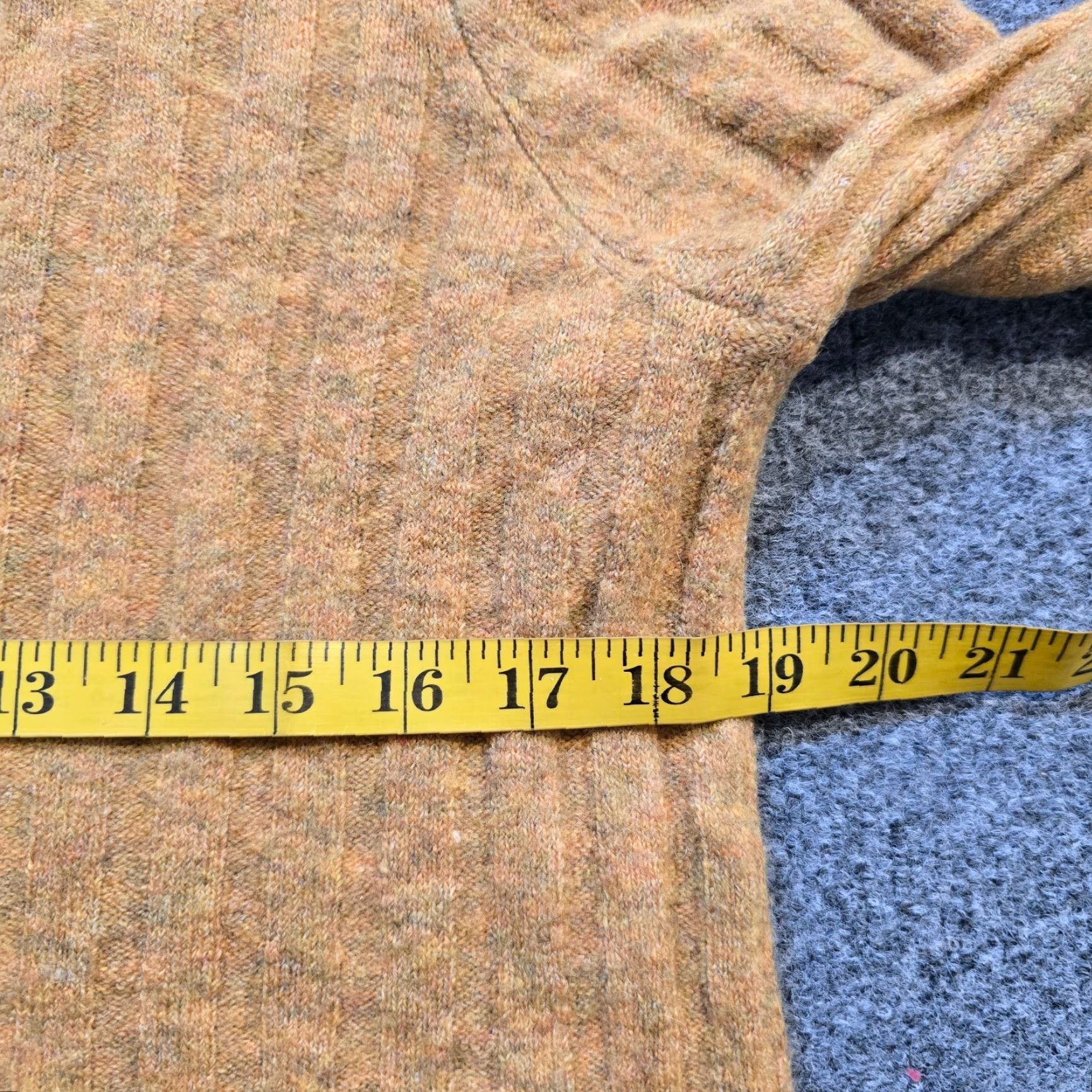 Madewell Madewell Sweater Womens Medium Brown Orange Merino Wool Alpaca Ribbed Knit Pullover Size M / US 6-8 / IT 42-44 - 5 Thumbnail