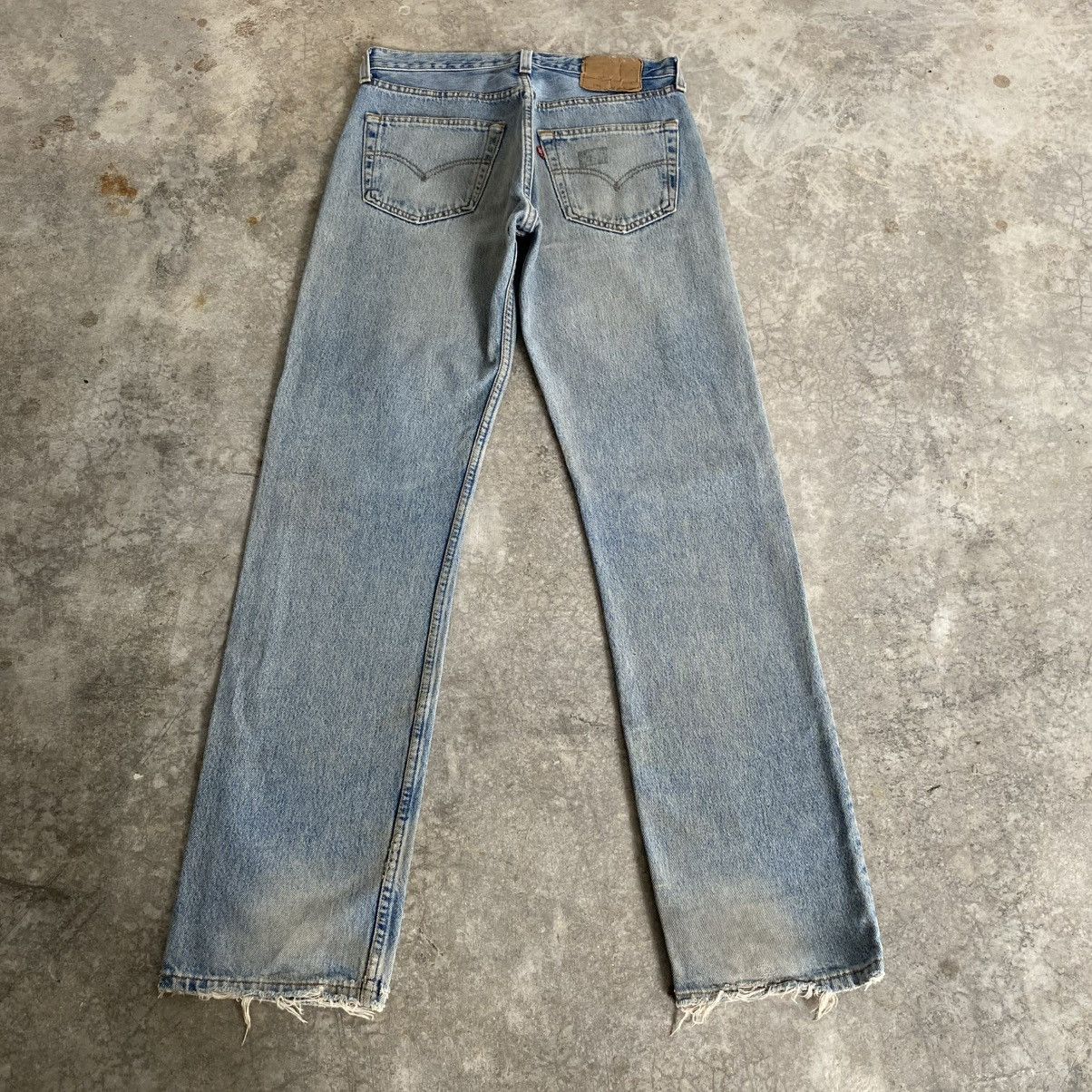 Levi's Vintage 1995 Levis 501 Faded Muddy Blue Denim Jeans Size US 30 / EU 46 - 14 Thumbnail