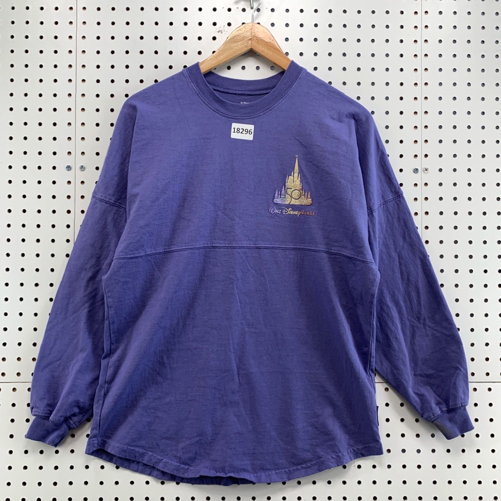 Disney VINTAGE Walt Disney Spirit Jersey T-Shirt 50th Anniversary Castle Purple XS Unisex Adults Size US XS / EU 42 / 0 - 2 Thumbnail
