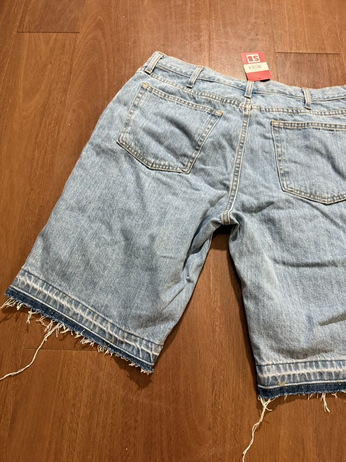 Other Billionaire Dreams Crystal Blue Denim Shorts Size US 38 / EU 54 - 13 Thumbnail