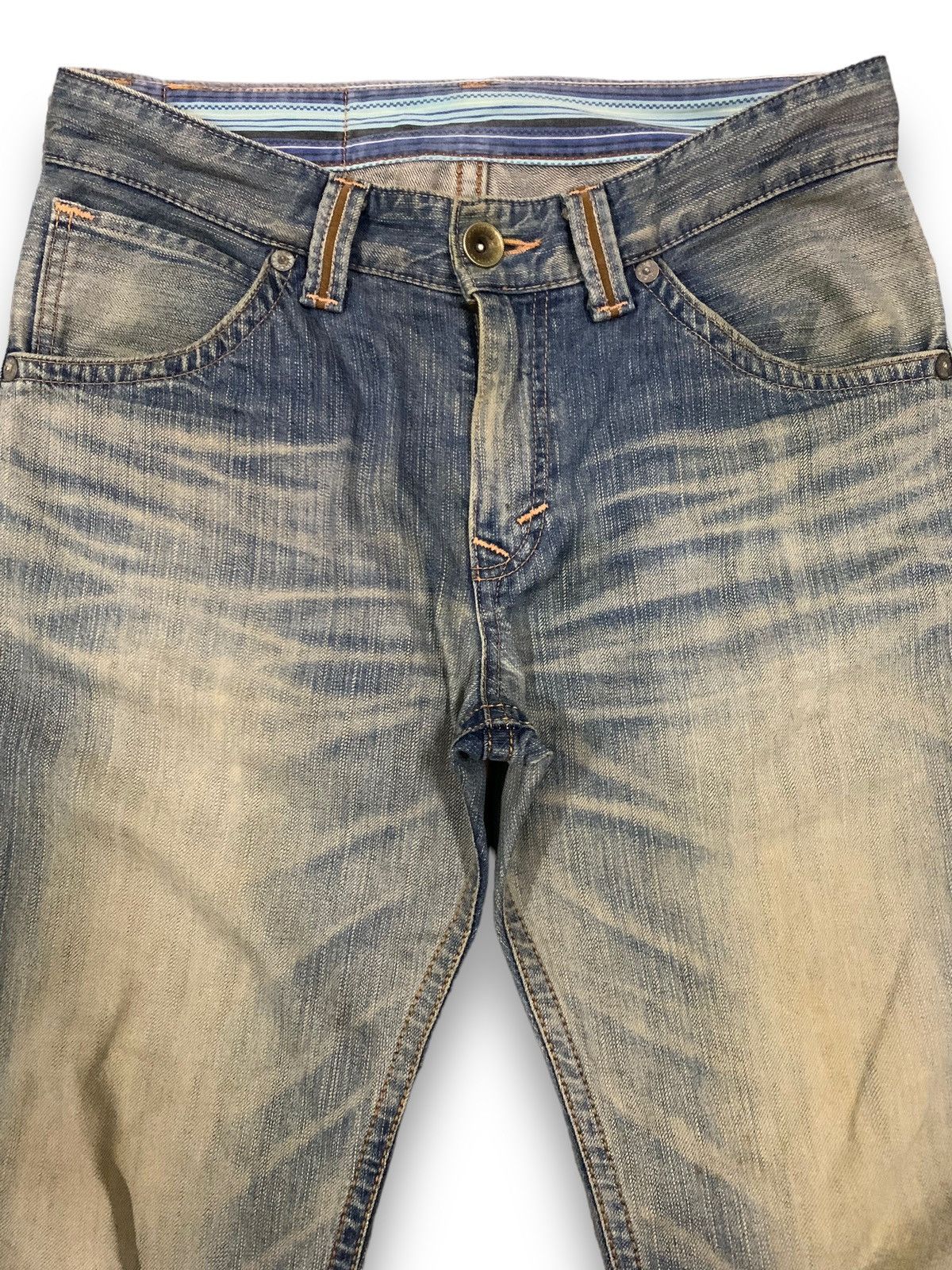 Edwin Vintage Edwin XV Mud Wash Distressed Grunge Jeans Size US 31 - 3 Thumbnail