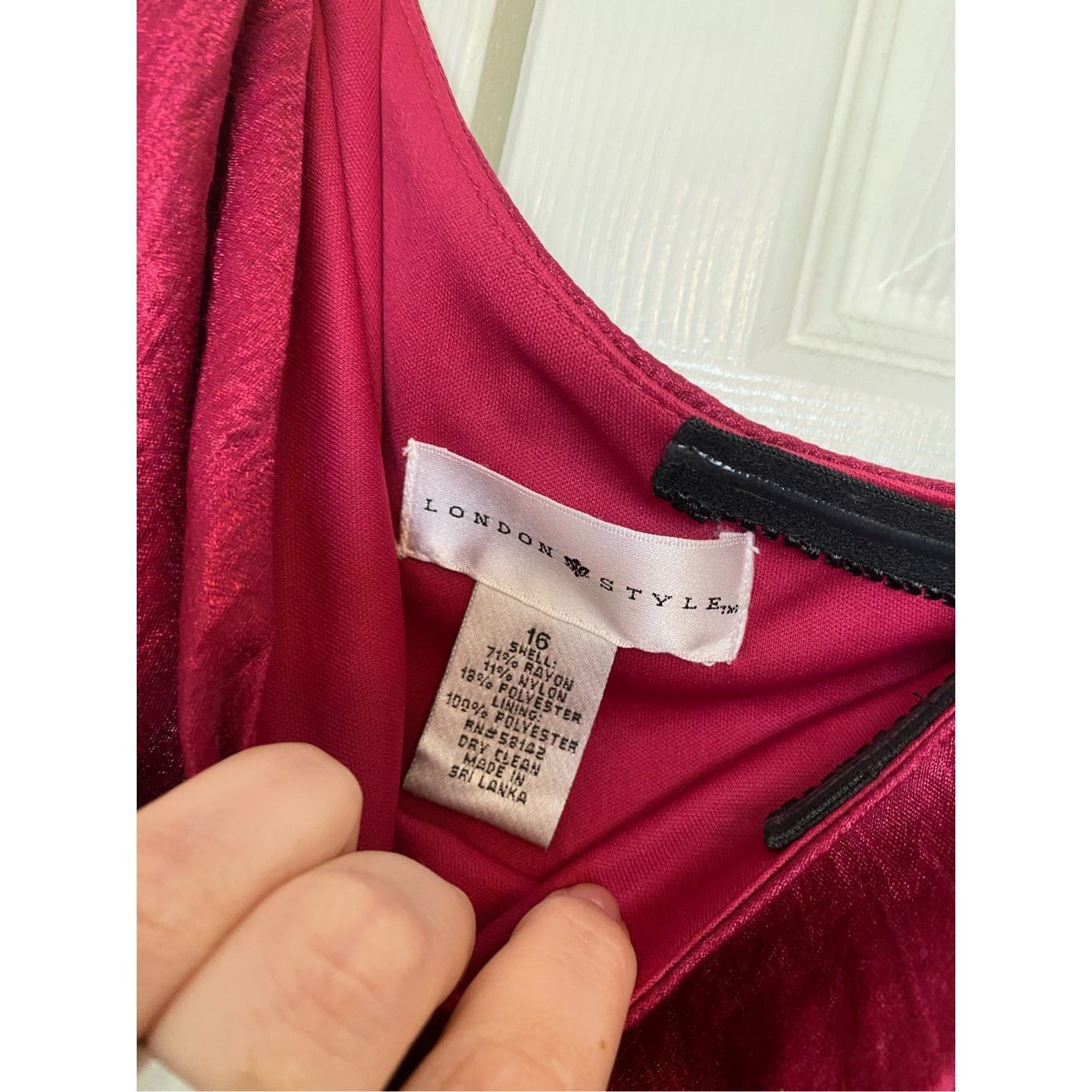 Other London Style NWT Magenta Pink One Strap Ruffle Dress, Size 1 Size XXL / US 16-18 / IT 52-54 - 4 Thumbnail