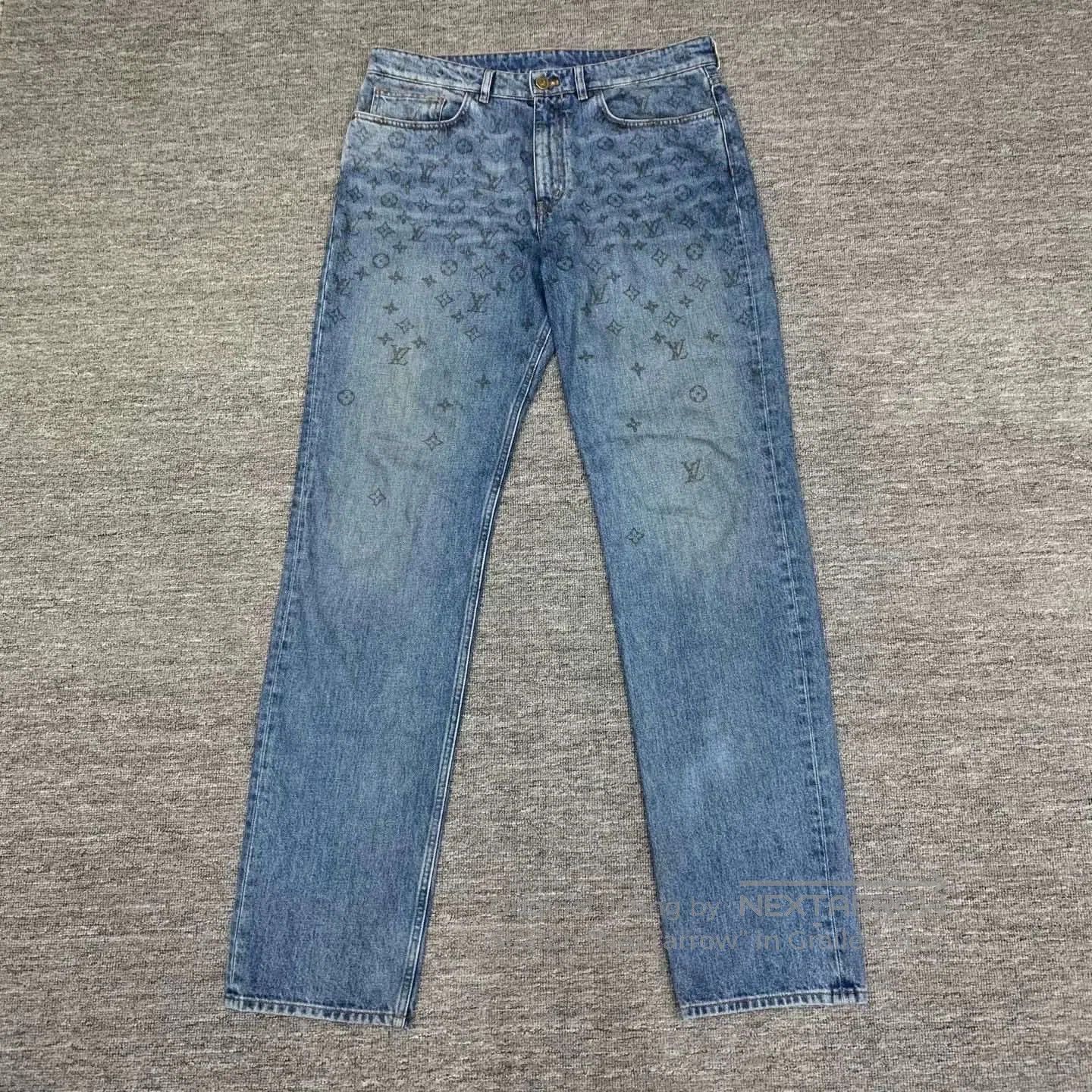 Louis Vuitton lv monogram gradient denim jeans size 33. Size US 33 - 1 Thumbnail