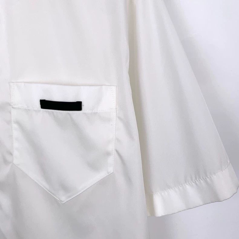 Prada Prada 22 logo letter lapel white short-sleeved shirts 2501- Size US XXS / EU 40 - 4 Thumbnail