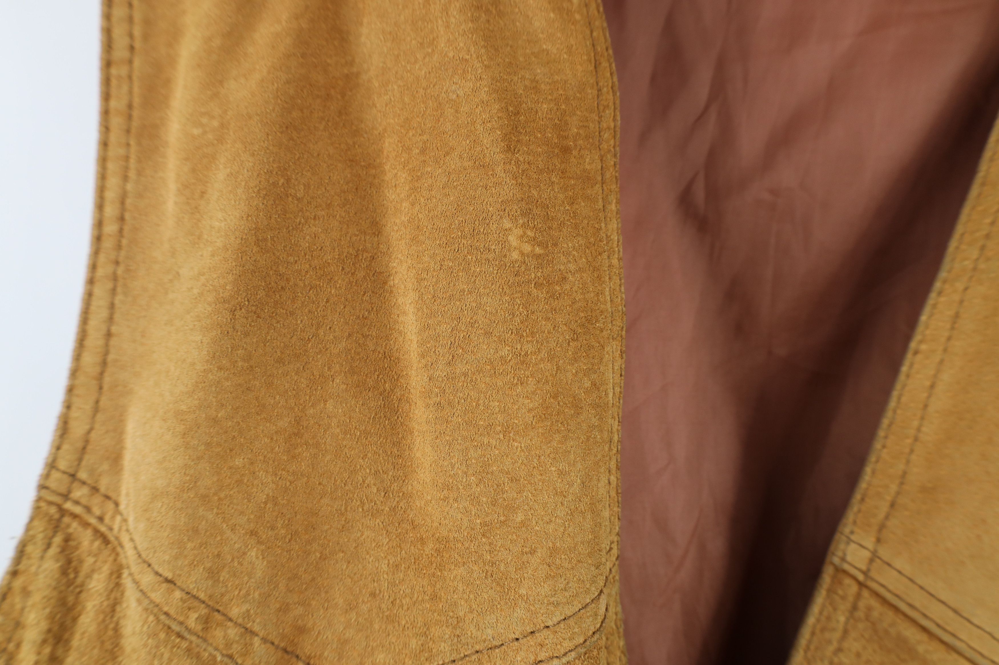 Vintage Vintage 90s Streetwear Western Suede Leather Vest Jacket Size US XL / EU 56 / 4 - 5 Thumbnail