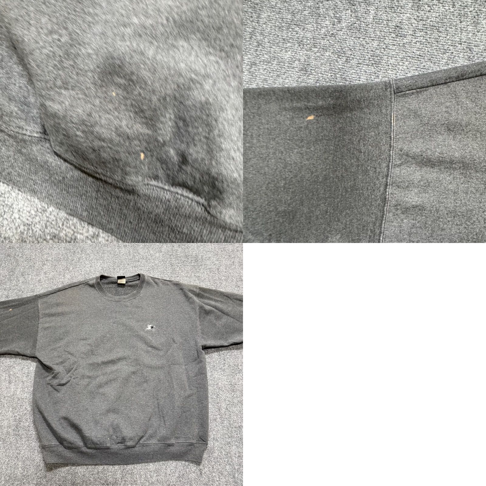 Starter Starter Sweatshirt Pullover Mens XL Black Distressed Cotton Blend Activewear Sweatshirt Pullover Black Mens XL Size US XL / EU 56 / 4 - 8 Thumbnail