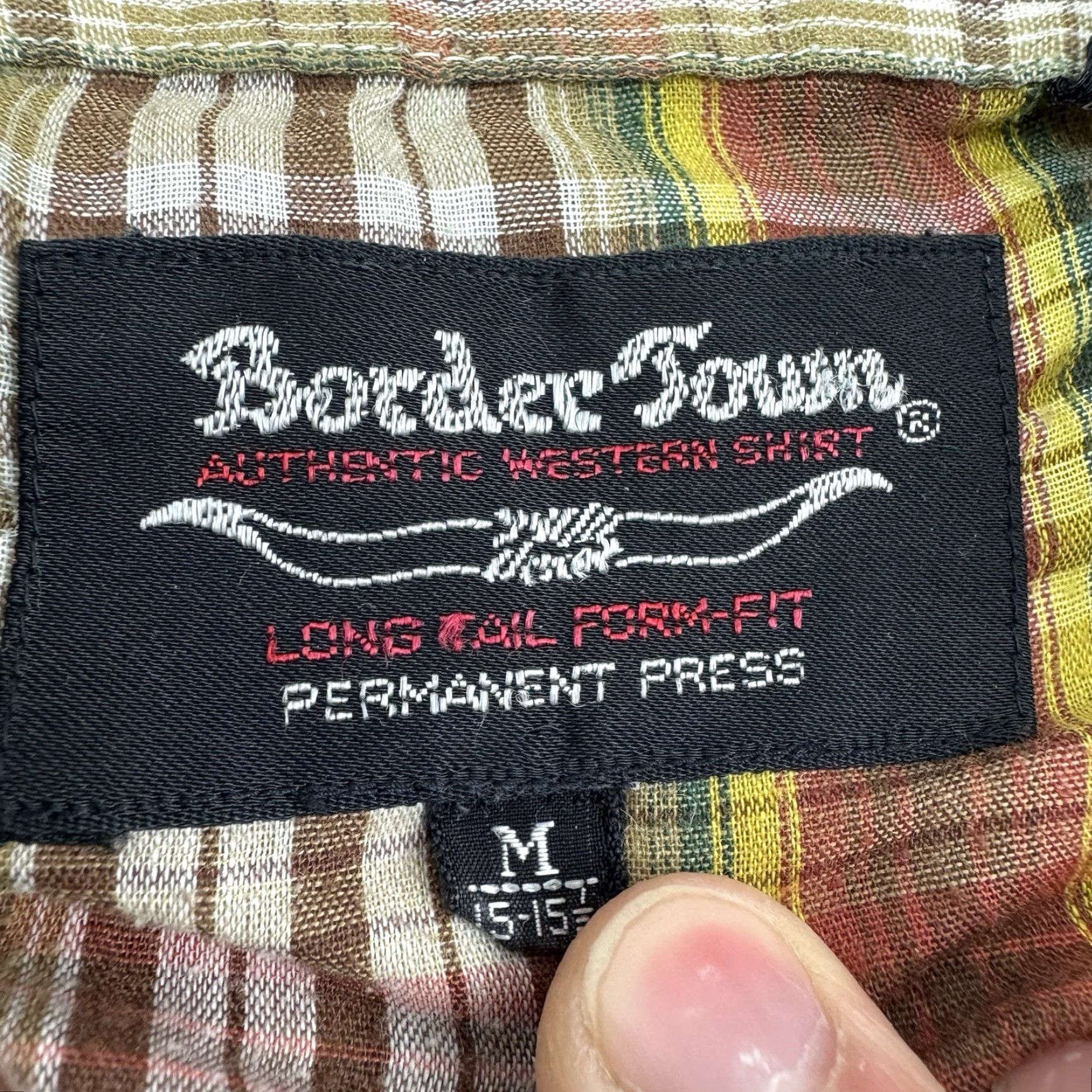 Vintage VINTAGE Border Town Western Pearl Snap Shirt Adult Medium Plaid Brown 80s Cowboy Mens Size US M / EU 48-50 / 2 - 3 Thumbnail
