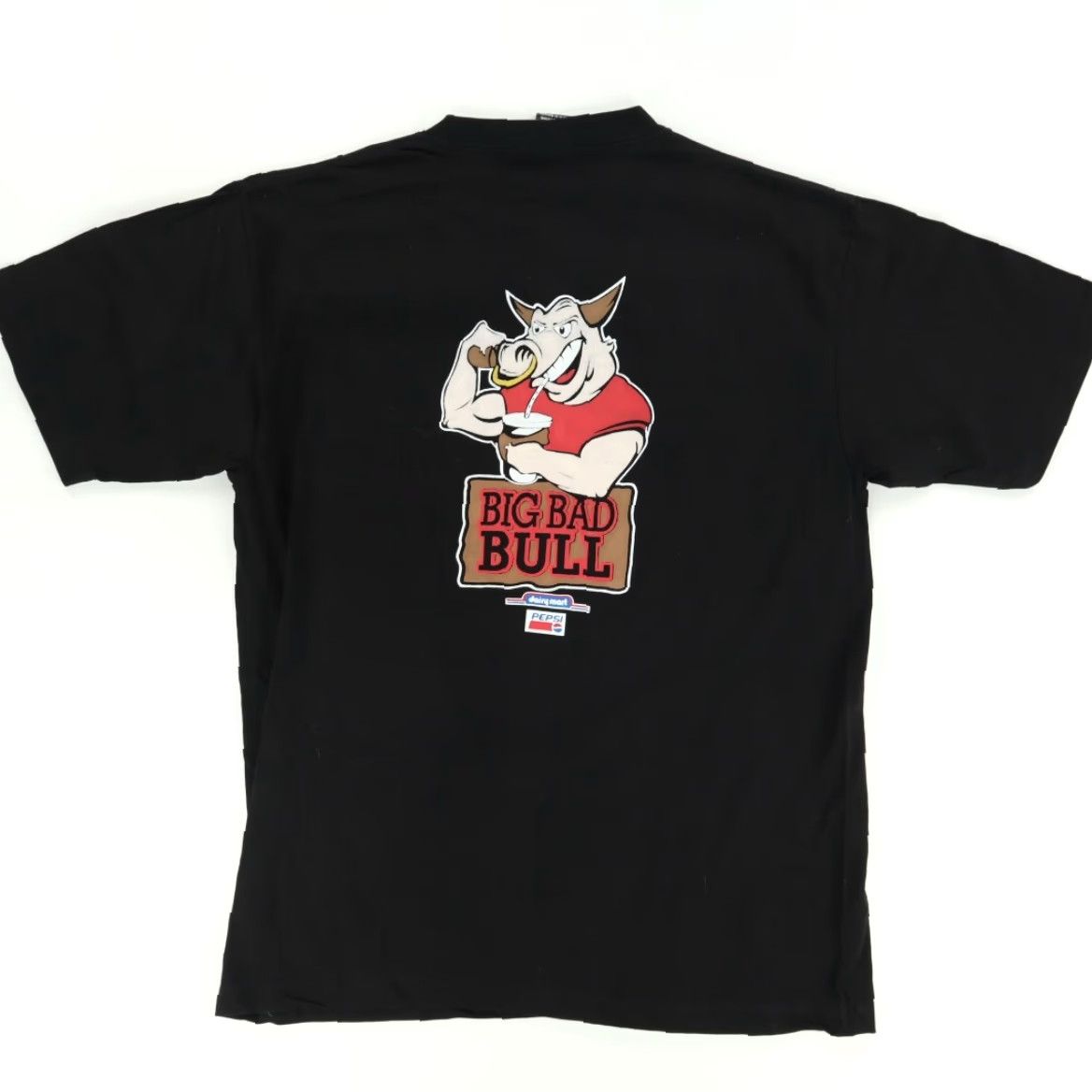 Vintage VTG American Thunder Big Bad Bull Dairy Mart Solid T-Shirt Black Men's XL Size US XL / EU 56 / 4 - 4 Thumbnail
