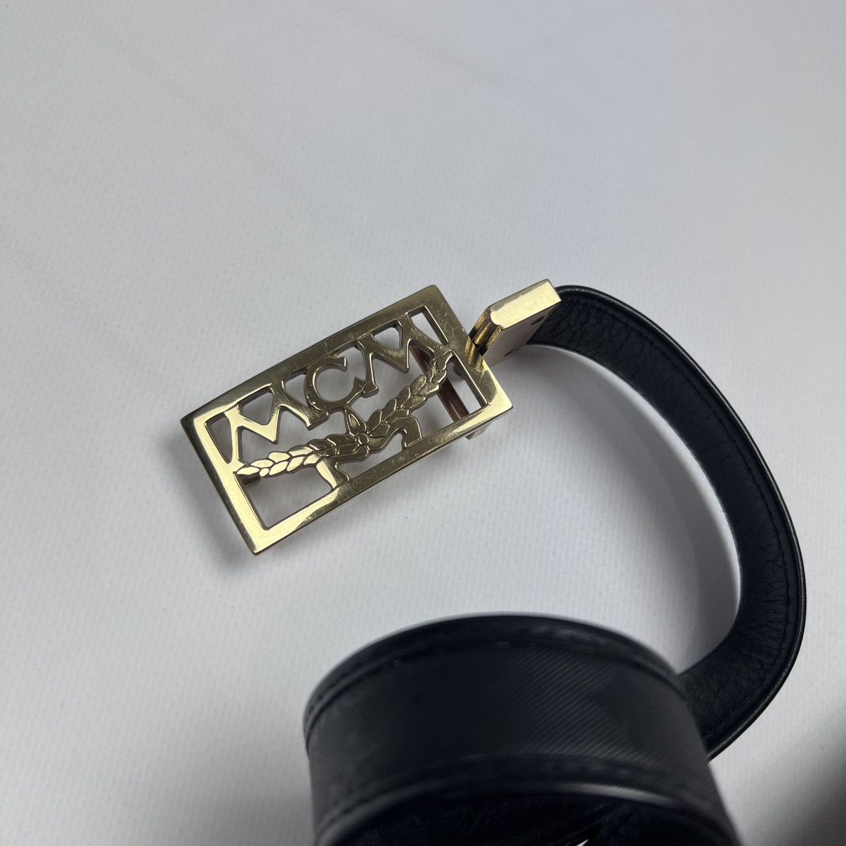 MCM Vintage MCM monogram black reversible belt Size 32 - 4 Thumbnail