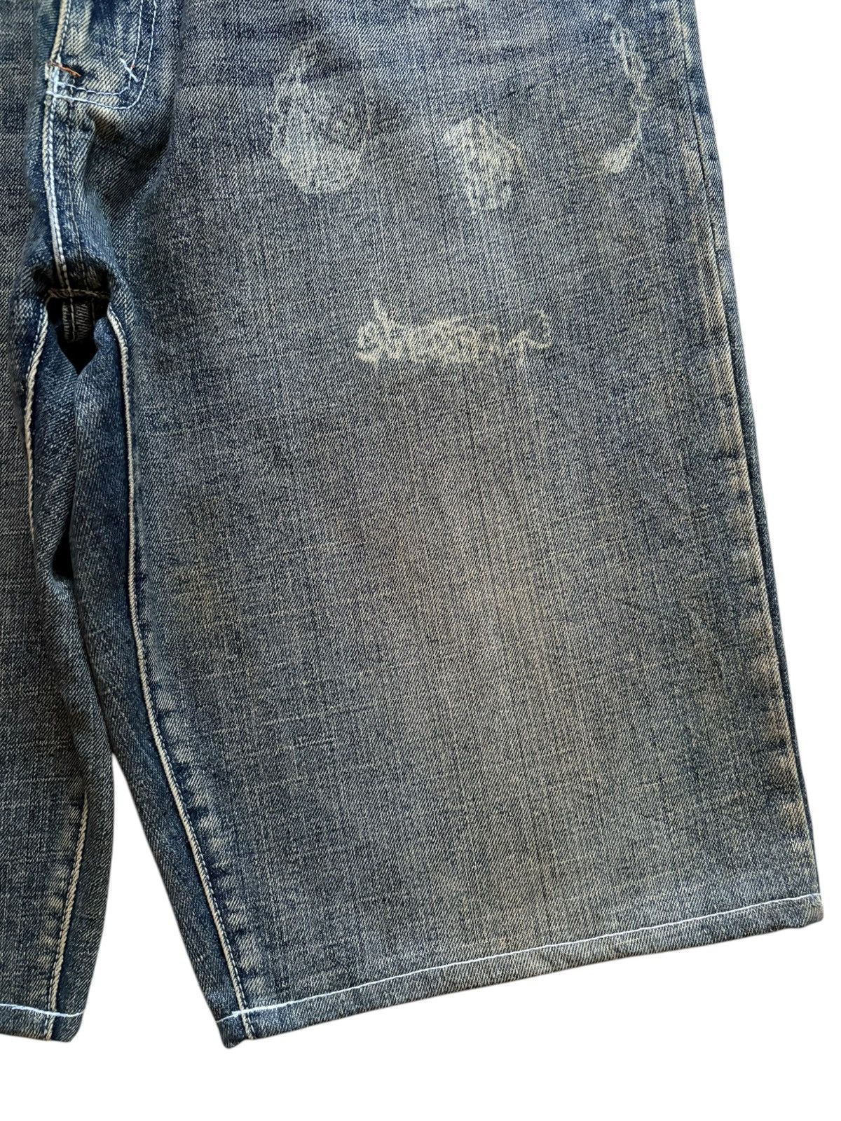 G-Unit × Japanese Brand Vintage Japanese G Unit Mud Wash Embroidery Jean Shorts Jort Size US 37 - 9 Thumbnail