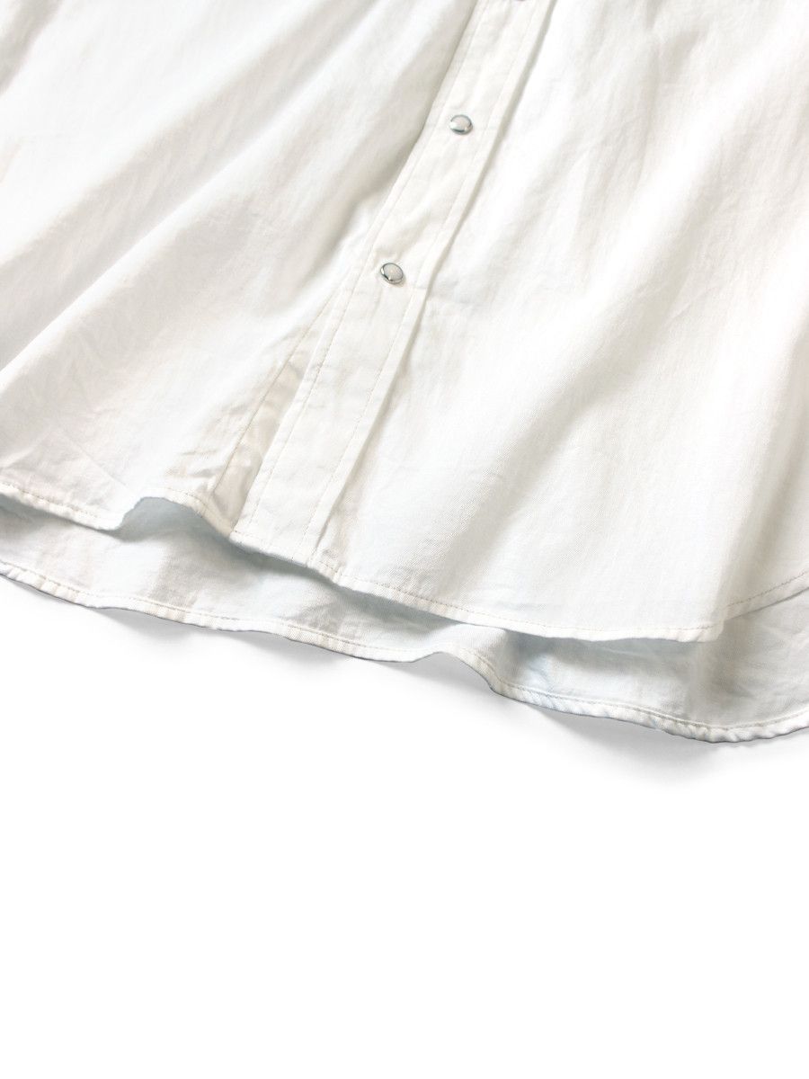 Kapital [3] 5.5oz Denim Fringe Husky Western Shirt in White Size US L / EU 52-54 / 3 - 13 Thumbnail