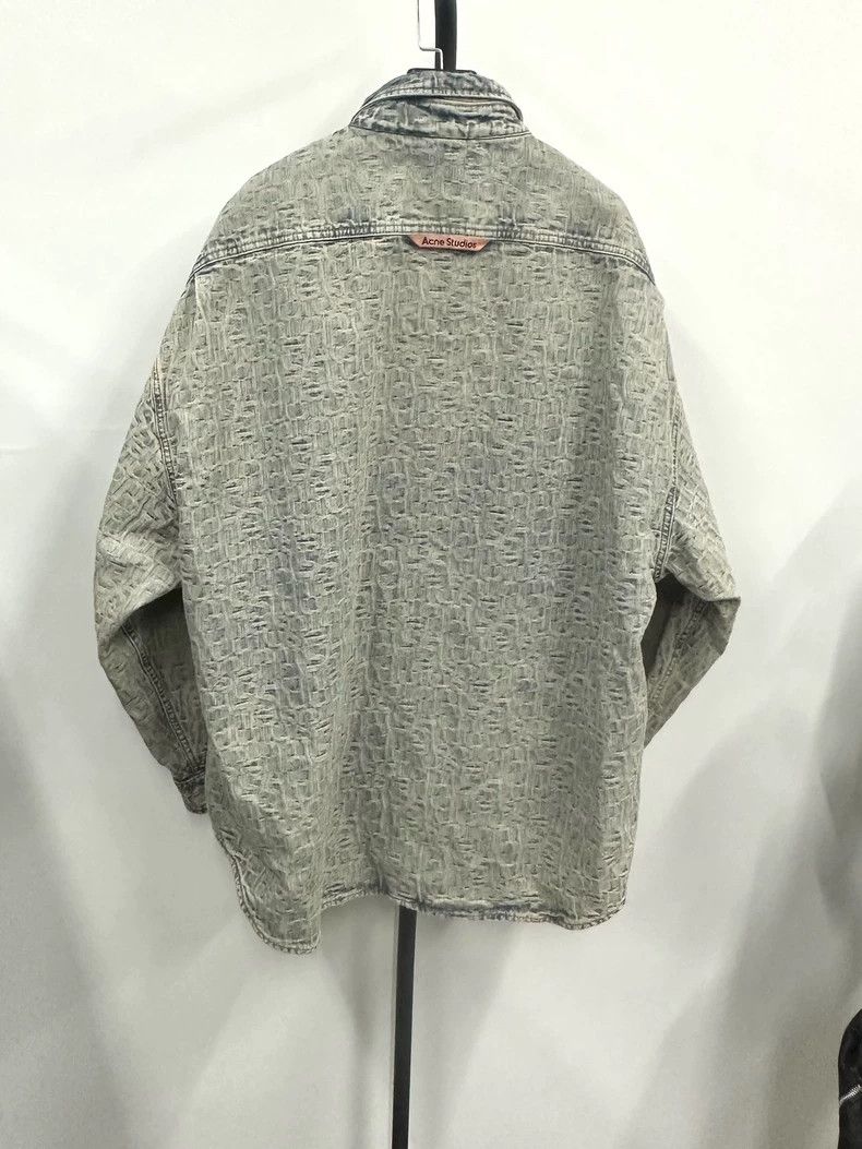 Acne Studios Acne Studios Jacquard loose single-breasted denim jacket Size US M / EU 48-50 / 2 - 2 Thumbnail