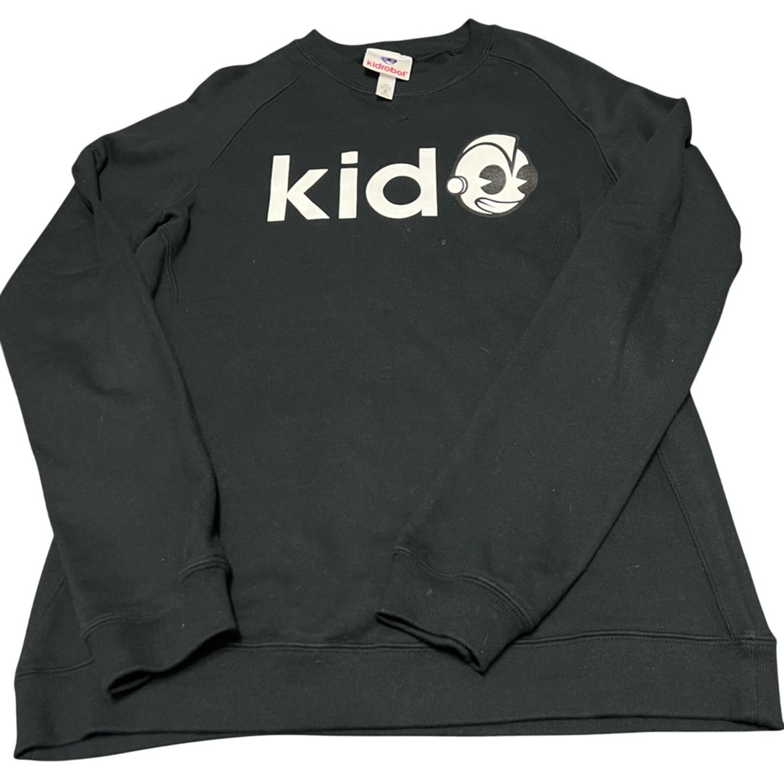 Kid Robot Kidrobot Men’s Small Black Long Sleeve Crewneck Cotton Rare Size US S / EU 44-46 / 1 - 1 Thumbnail