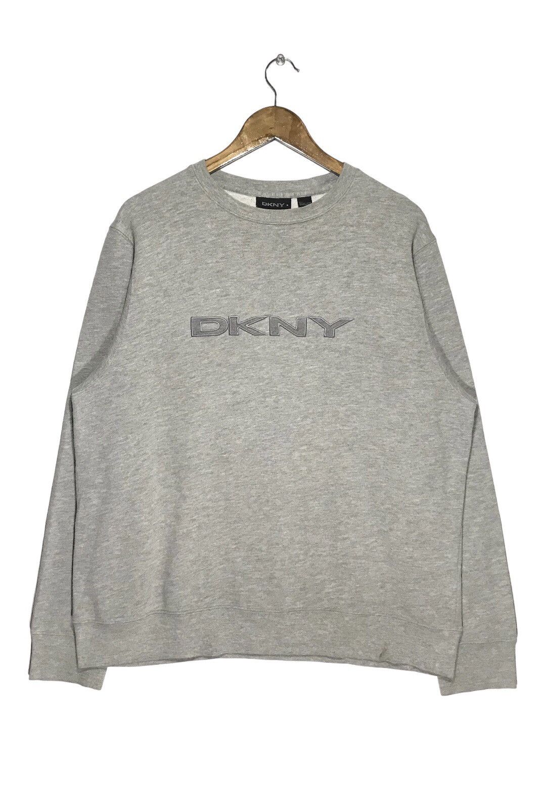 DKNY × Donna Karan Vintage DKNY Spellout Casualwear Sweatshirt Size US L / EU 52-54 / 3 - 1 Thumbnail