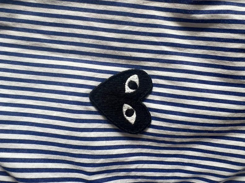 Comme des Garcons Comme Des Garcons Striped black heart shirt 2505-Nextarrow Size M / US 6-8 / IT 42-44 - 3 Thumbnail