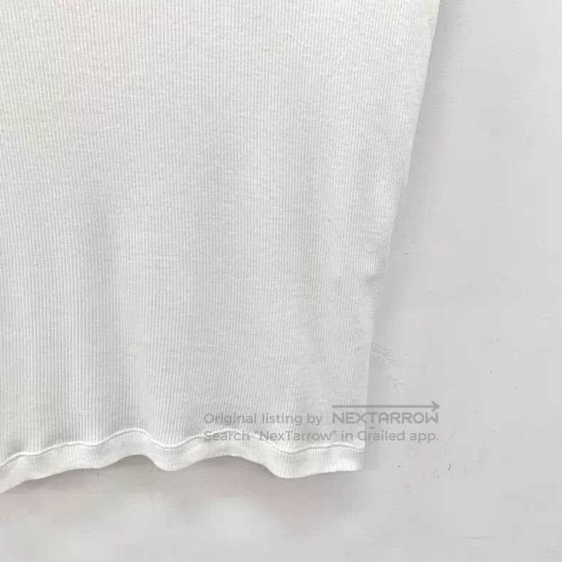 Loewe Loewe White logo embroidered cotton round neck sleeveless Size L / US 10 / IT 46 - 3 Thumbnail