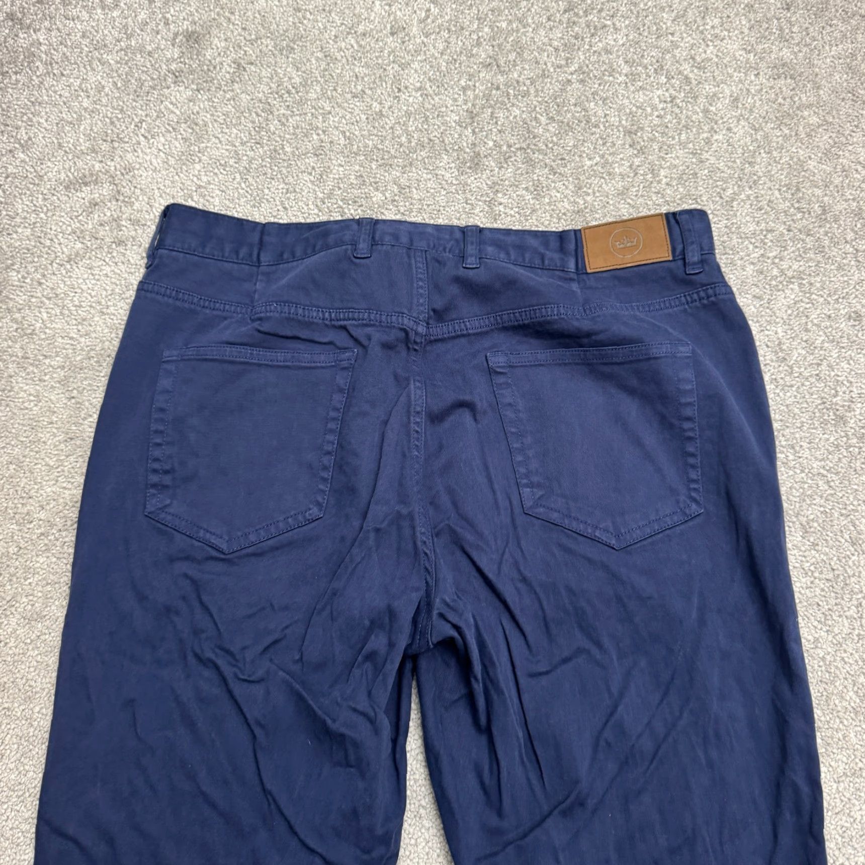 Peter Millar VINTAGE Peter Millar Men's Chino Pants Regular Fit Straight Leg Blue 28 Inseam Casual Business Size US 36 / EU 52 - 3 Thumbnail