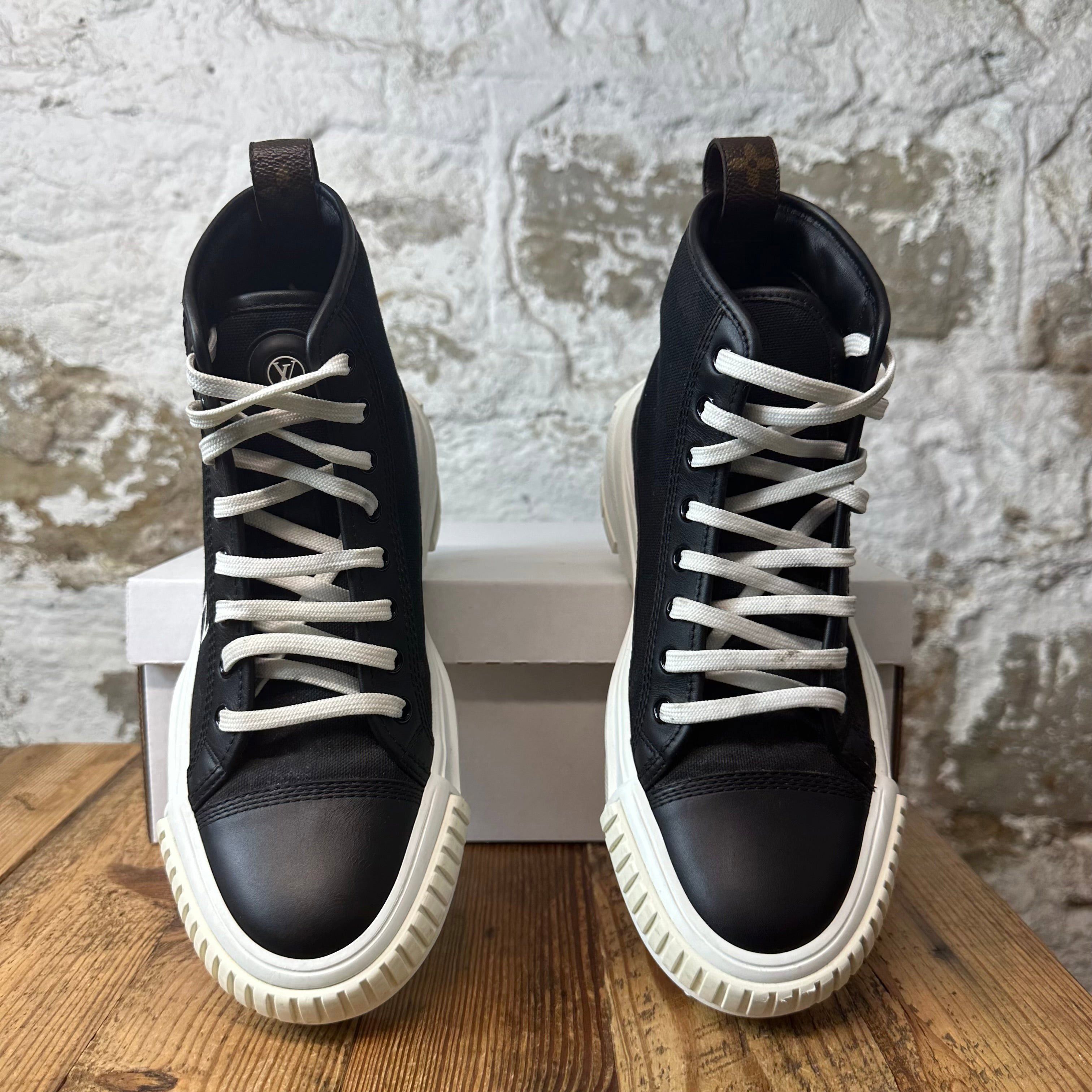 Louis Vuitton Louis Vuitton High Black White Squad Sneaker Sz 6 (38) Size US 6 / EU 39 - 3 Thumbnail
