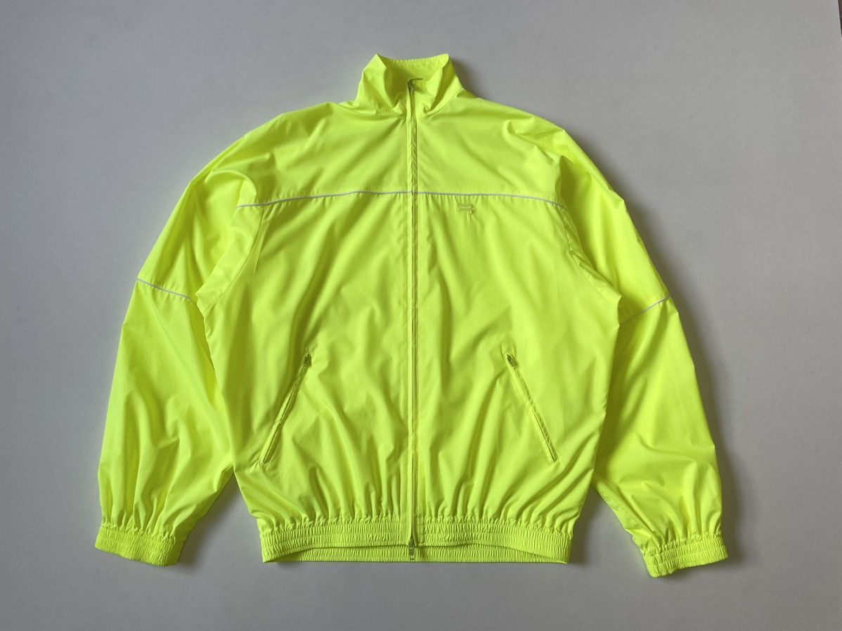 Balenciaga S/S 20 Neon Yellow ‘B’ Logo Track Jacket Size US M / EU 48-50 / 2 - 1 Thumbnail
