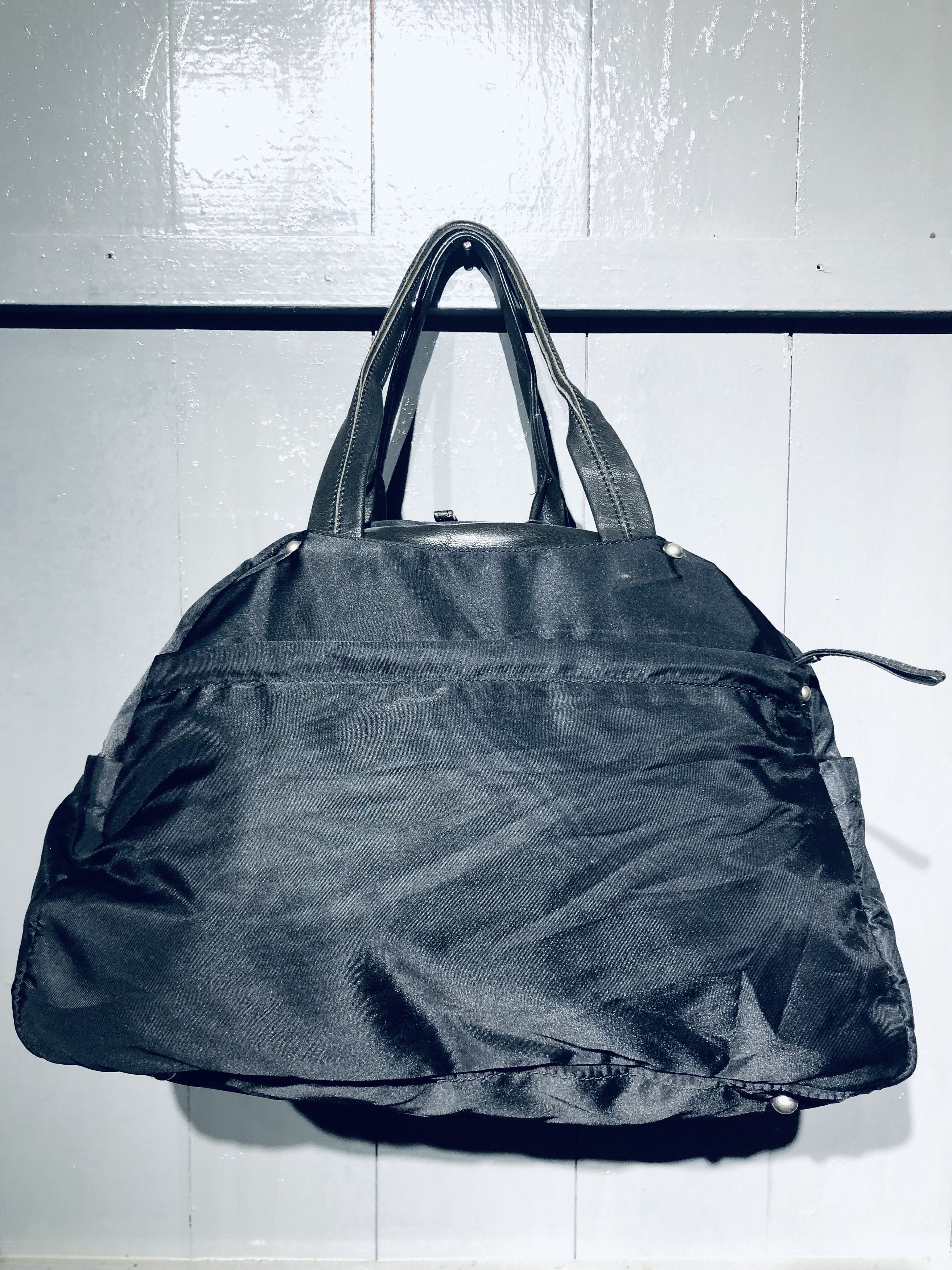 Y's Japanese YSaacs by Yohji Yamamoto Leather Nylon Shoulder Bag Size ONE SIZE - 14 Thumbnail