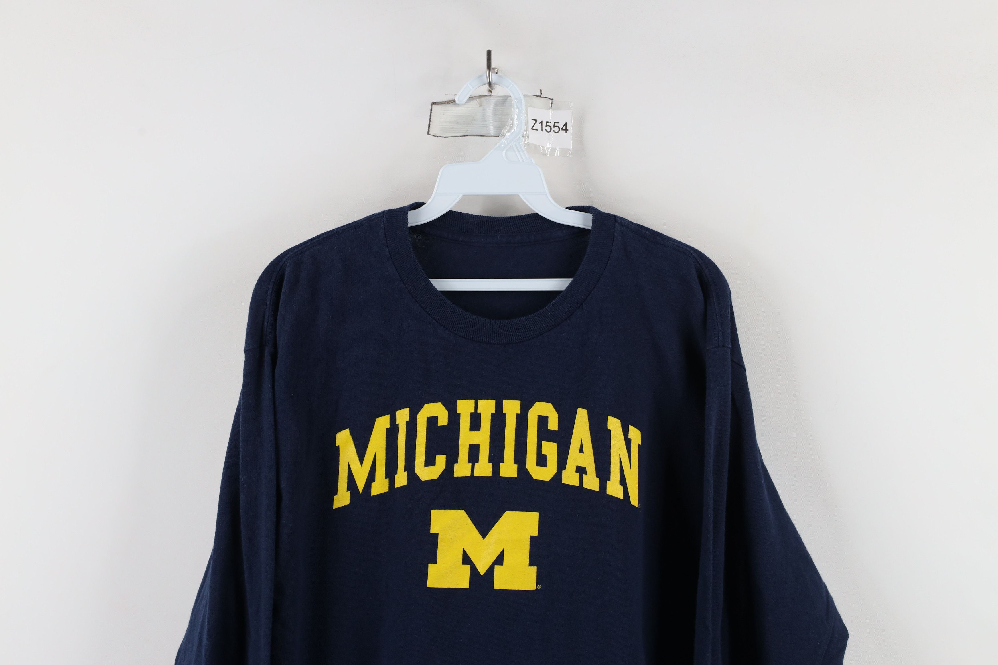 Vintage Vintage 90s Out University of Michigan Long Sleeve T-Shirt Size US L / EU 52-54 / 3 - 2 Thumbnail