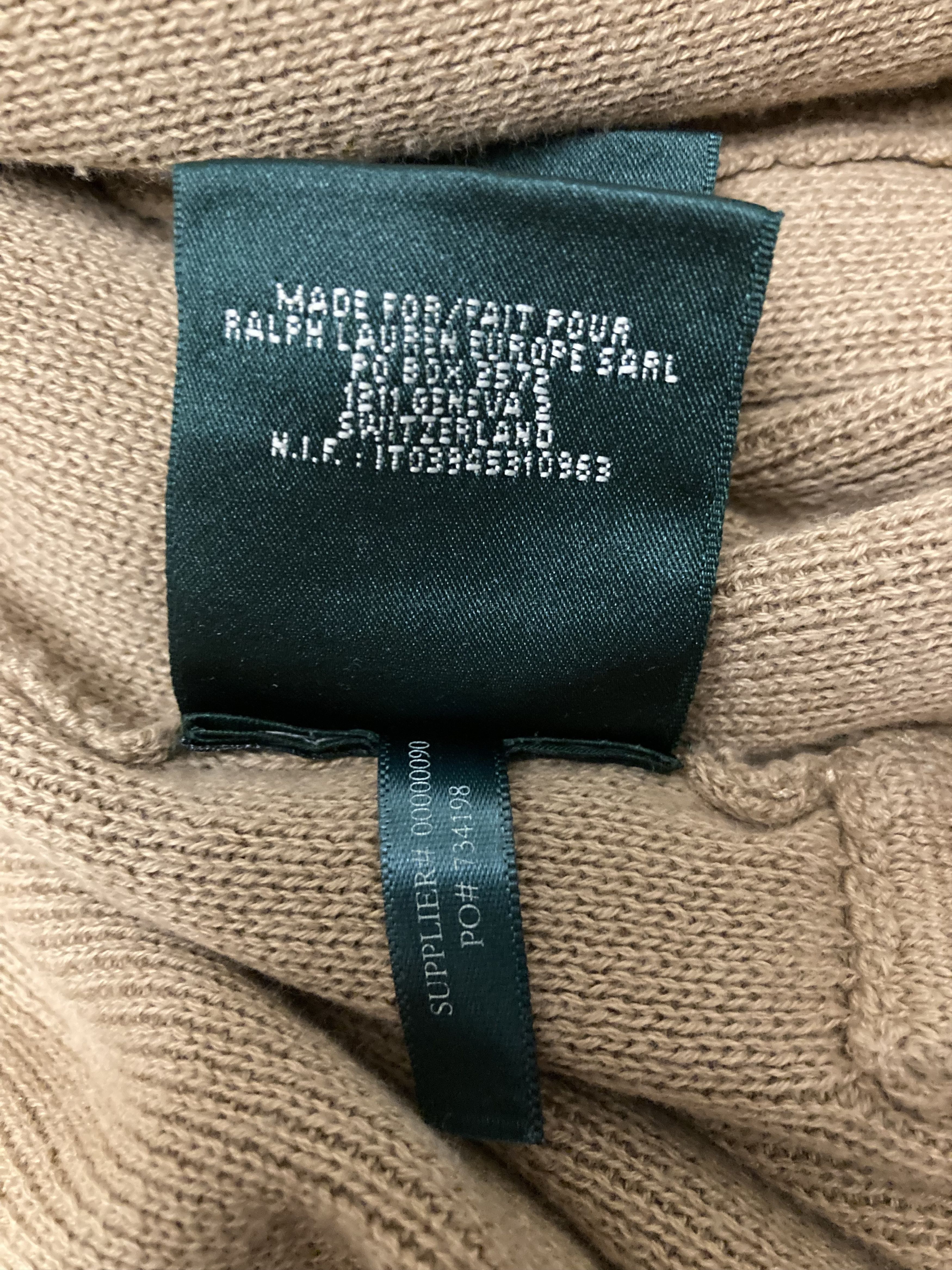 Ralph Lauren × Vintage Ralph Lauren Beige Cotton Blazer With Embroidered Patch Size S / US 4 / IT 40 - 11 Thumbnail