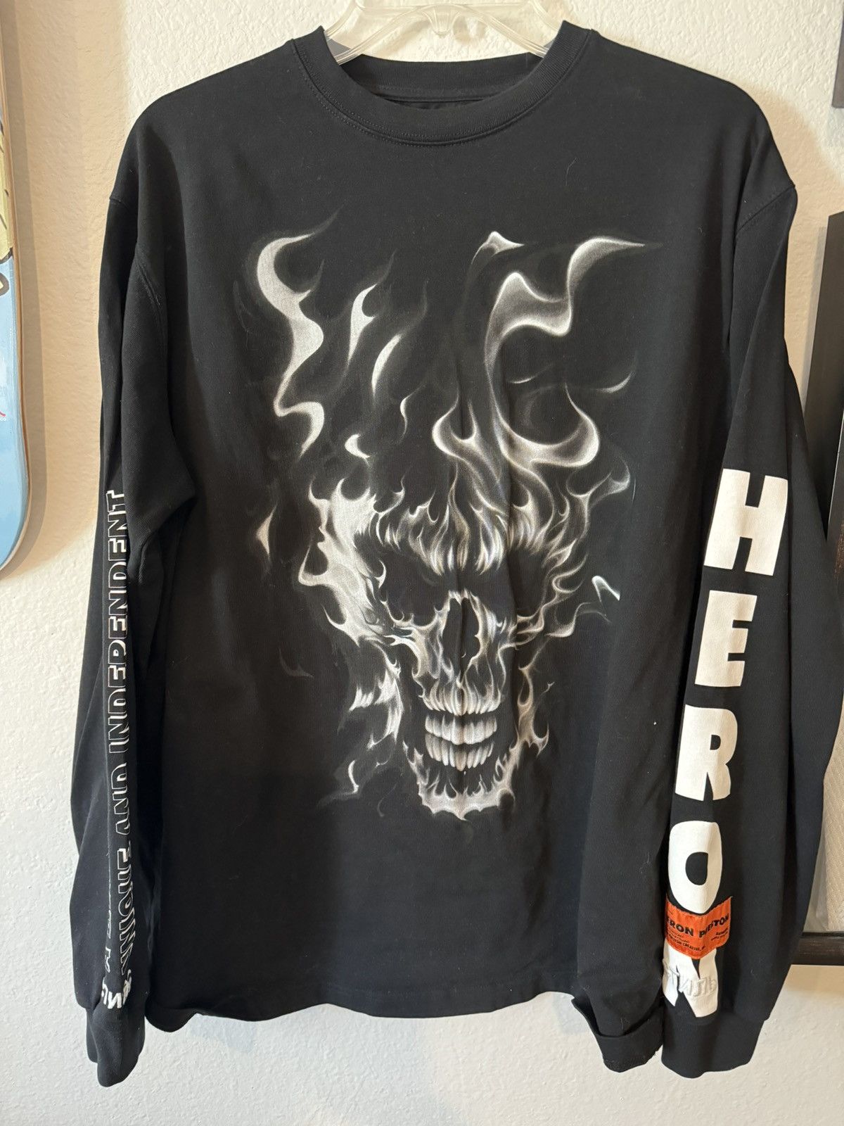 image of Heron Preston Attitude Of A Man in Black, Men's (Size Small)