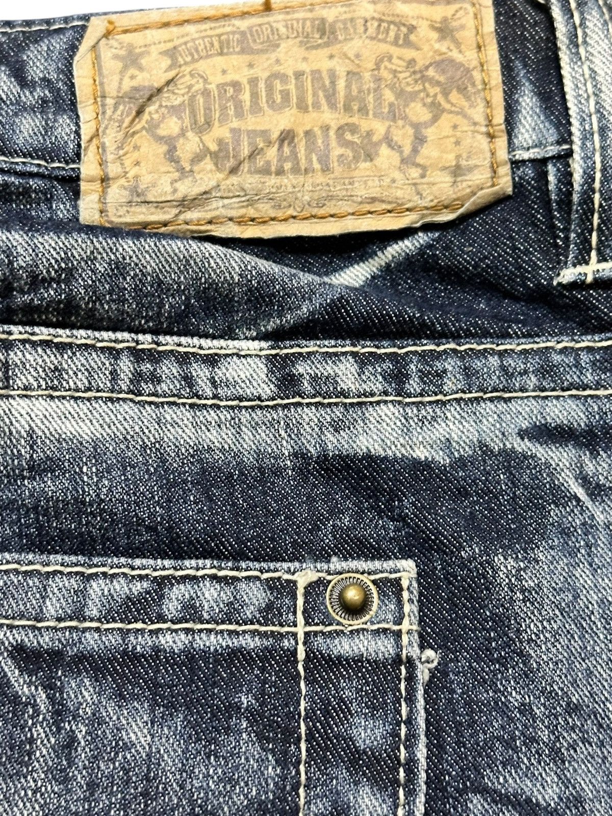 Hysteric Glamour Vintage Japanese Brand Honeycomb Ripped Distressed Denim Size US 31 - 6 Thumbnail