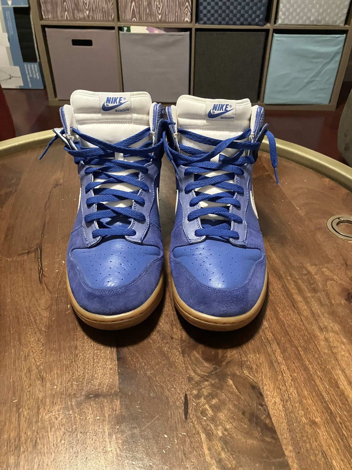 Nike Nike Dunk High Premium Varsity Royal Gum Pony Hair317892-412 Size US 13 / EU 46 - 1 Thumbnail