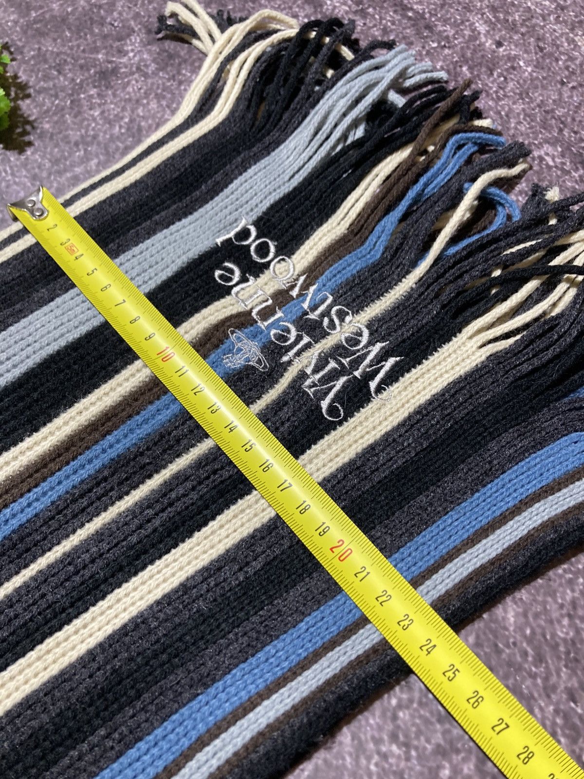 Vivienne Westwood Vivienne Westwood Accessories Wool Scarf Striped Orb Logo Size ONE SIZE - 5 Thumbnail