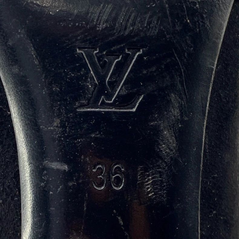 Louis Vuitton Louis Vuitton Black thin heel fish mouth high heels Size US 5.5 / IT 35.5 - 7 Thumbnail