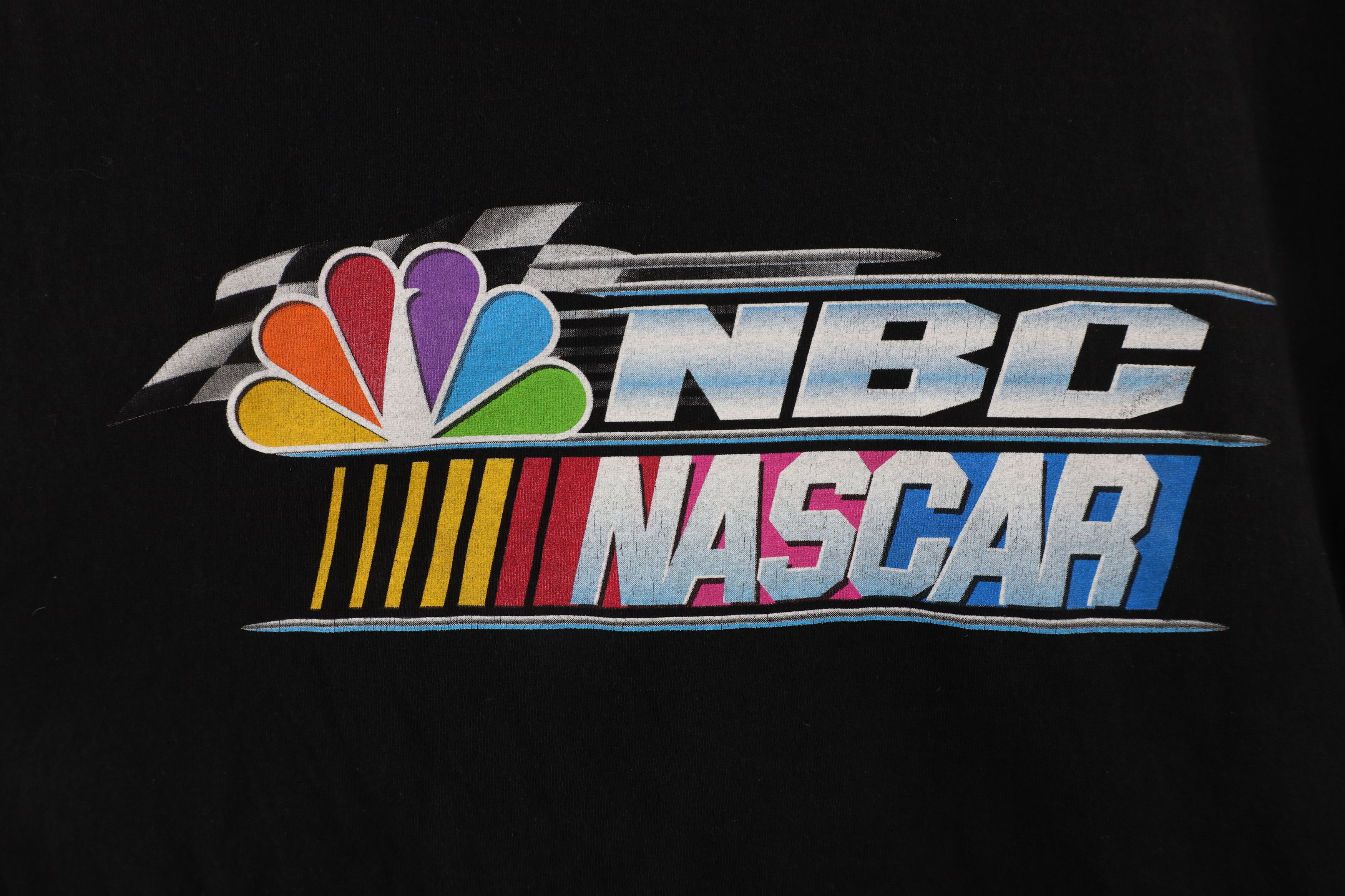 Vintage Vintage NASCAR Out NBC Sports Short Sleeve T-Shirt Black Size US L / EU 52-54 / 3 - 4 Thumbnail