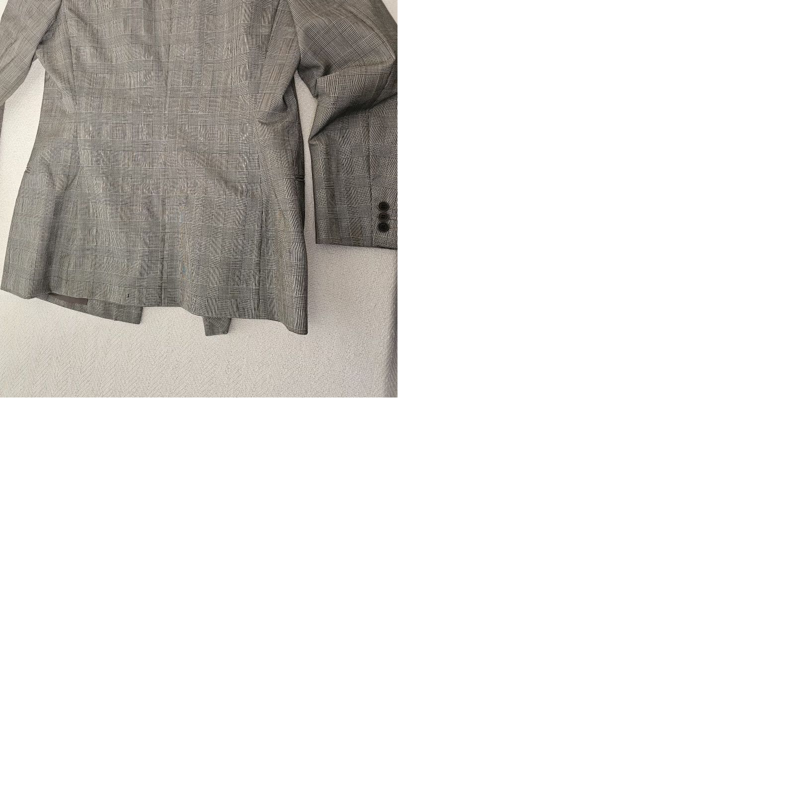 Calvin Klein VINTAGE Calvin Klein Blazer Jacket Women 12 Gray Checks 100% Wool Double Breasted USA Style Basic Jacket Size XL / US 12-14 / IT 48-50 - 9 Thumbnail