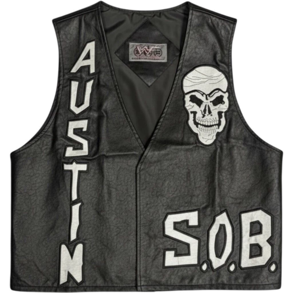 WWE STONE COLD STEVE AUSTIN WWF VEST WHOOP ASS Size US XL / EU 56 / 4 - 3 Thumbnail
