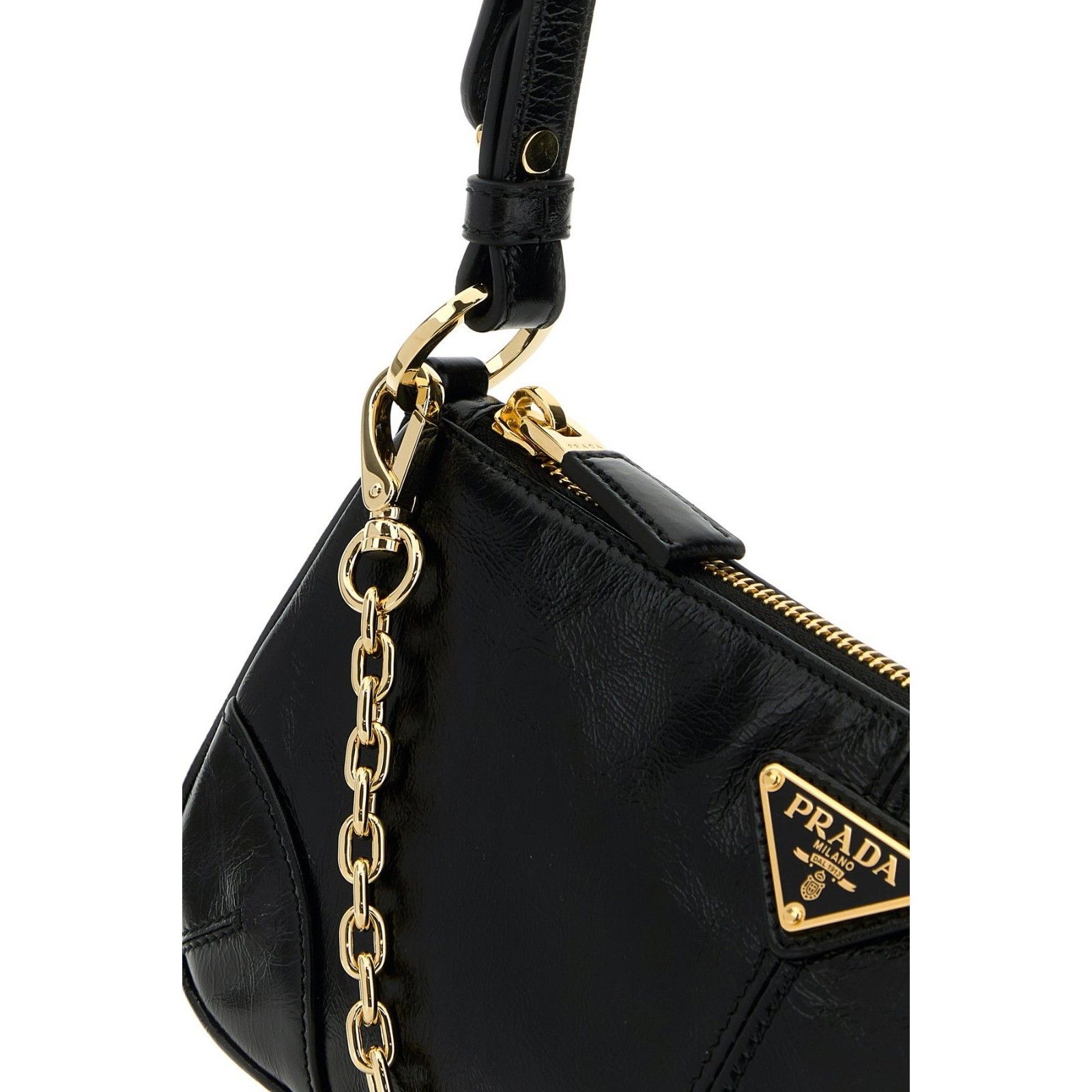 Prada PRADA Re-Edition 2002 Black Re-Nylon/Leather Shoulder Bag Ne Size ONE SIZE - 5 Thumbnail