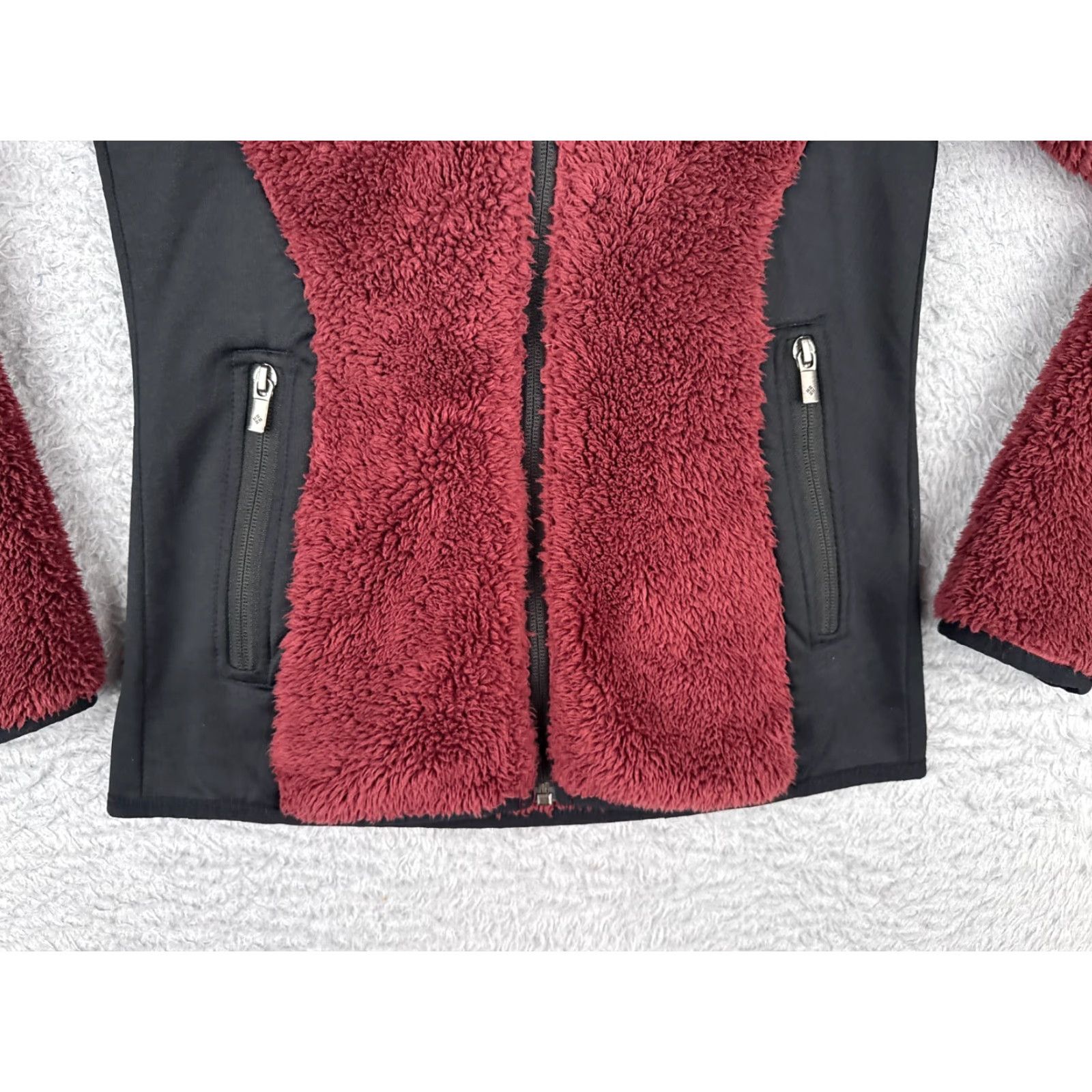 Vintage Columbia Jacket Womens XS Black Red Full Zip Fleece Polyester Size XS / US 0-2 / IT 36-38 - 5 Thumbnail