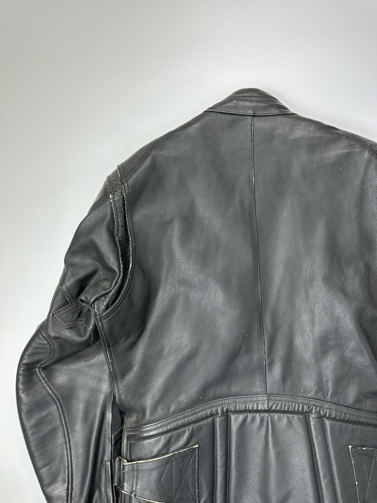 Belstaff Belstaff Motorcycle Black Leather Heavyweight Jacket Black Size US M / EU 48-50 / 2 - 25 Thumbnail