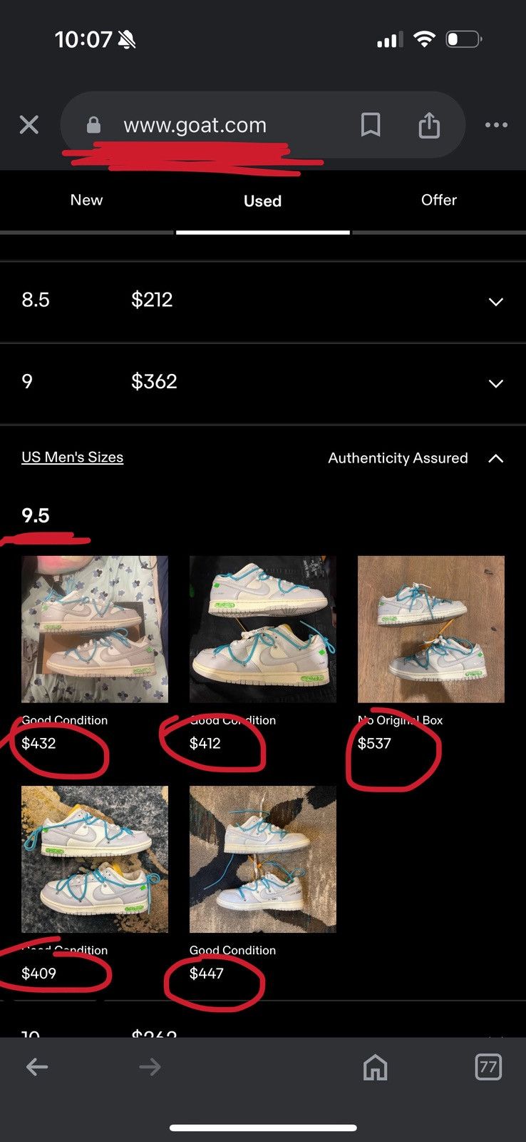 Nike × Off-White Off-White Nike Dunk 50 Lot Size US 9.5 / EU 42-43 - 17 Thumbnail