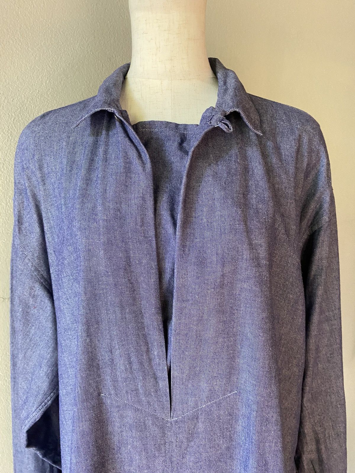 Issey Miyake IM issey miyake denim polo shirt Size US M / EU 48-50 / 2 - 3 Thumbnail