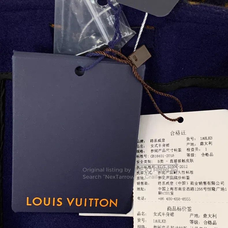 Louis Vuitton Louis Vuitton Dark blue logo presbyopic full print sheep w Size 37" - 9 Thumbnail
