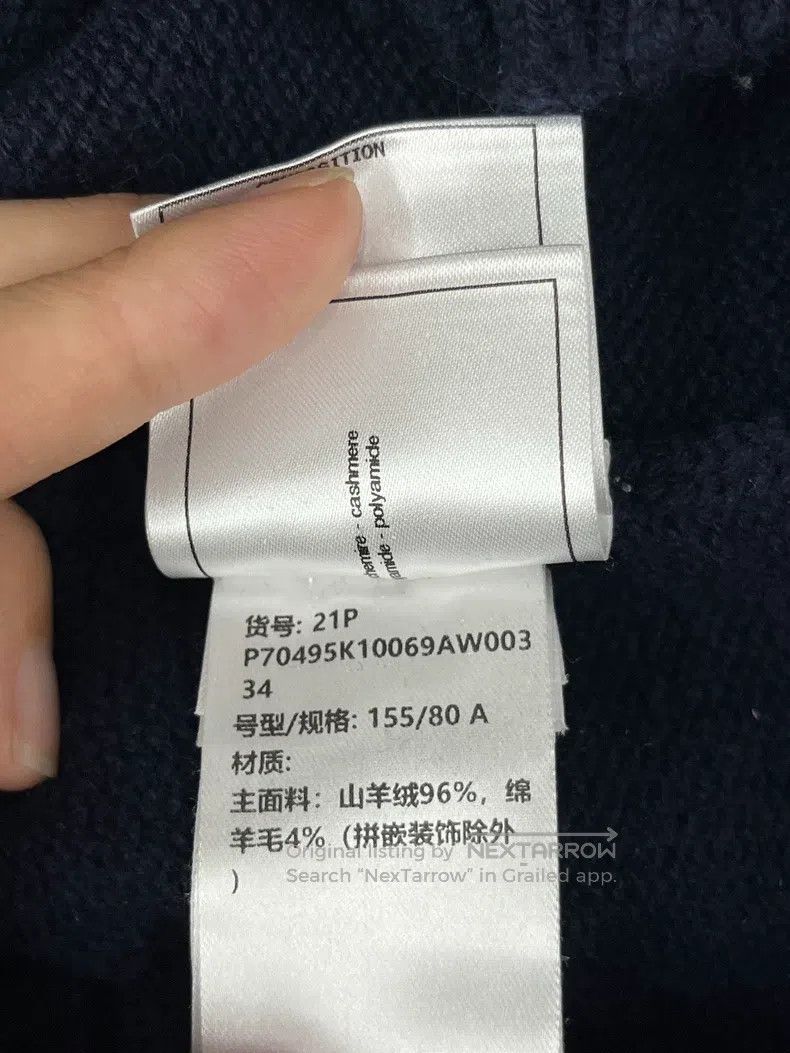 Chanel Chanel Large logo cashmere sweater Size XXS / US 00 / IT 34 - 6 Thumbnail